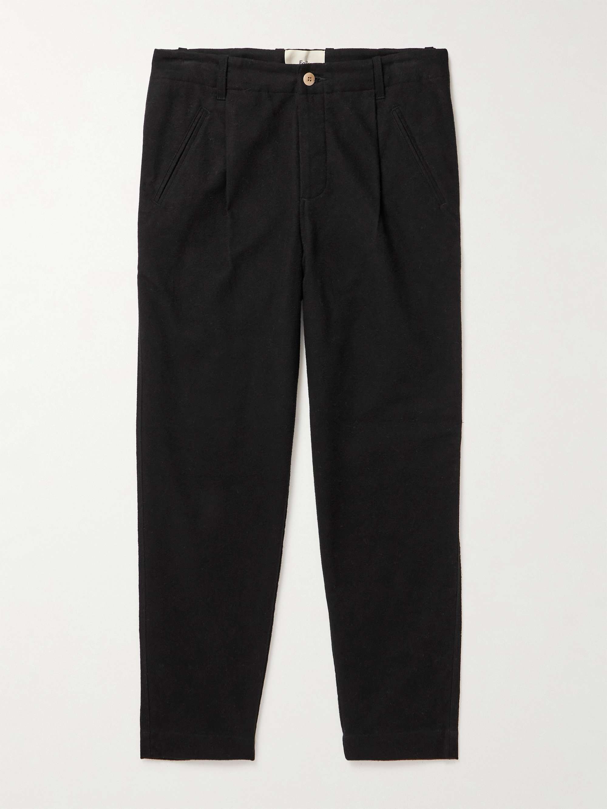 Assembly Straight-Leg Pleated Cotton Trousers view