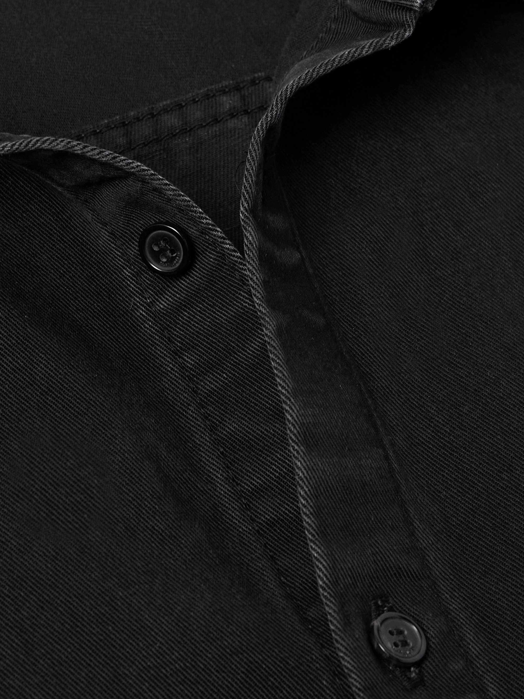 Cotton and Lyocell-Blend Denim Shirt view
