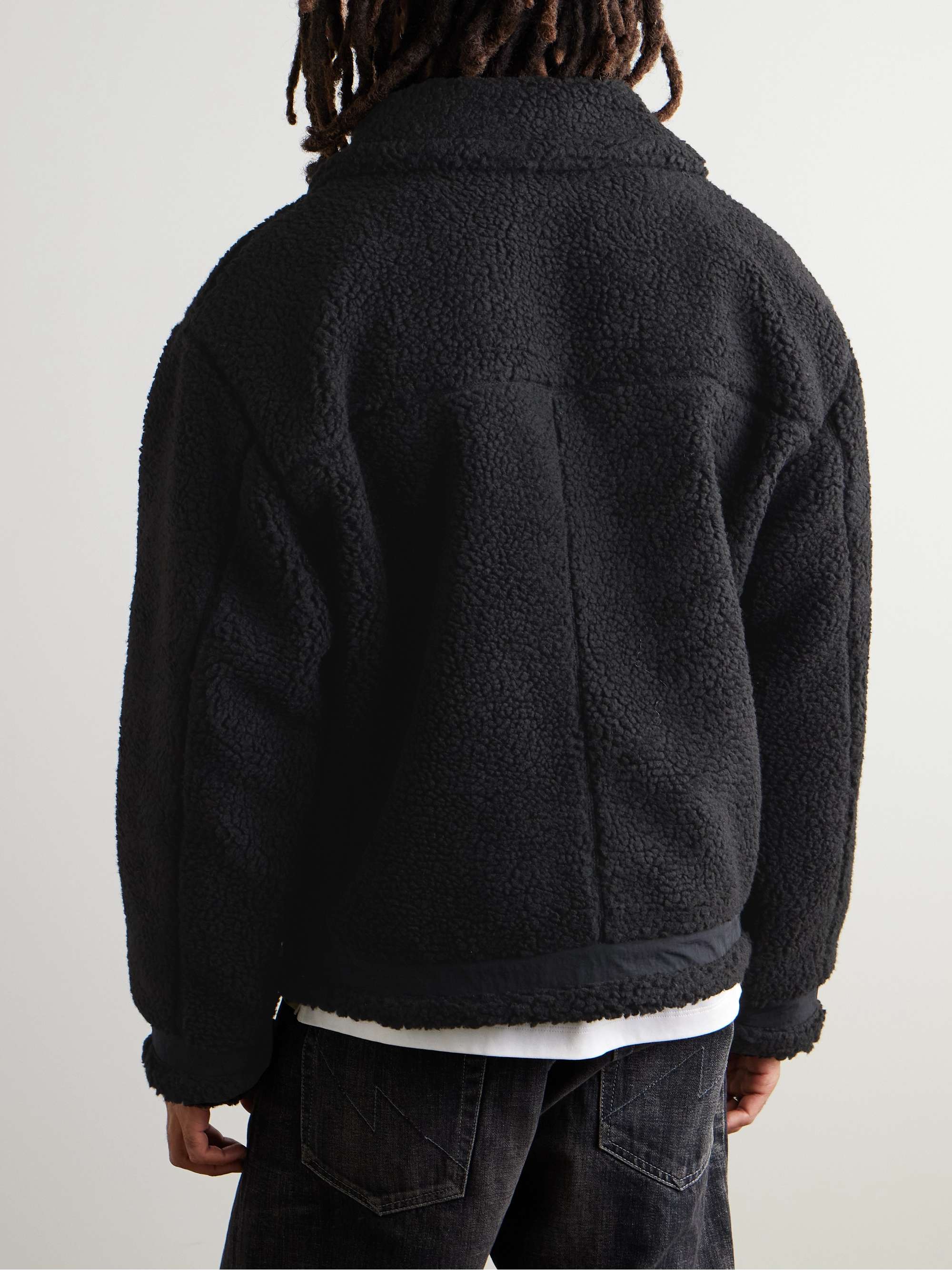 B-3 Shell-Trimmed Fleece Jacket view