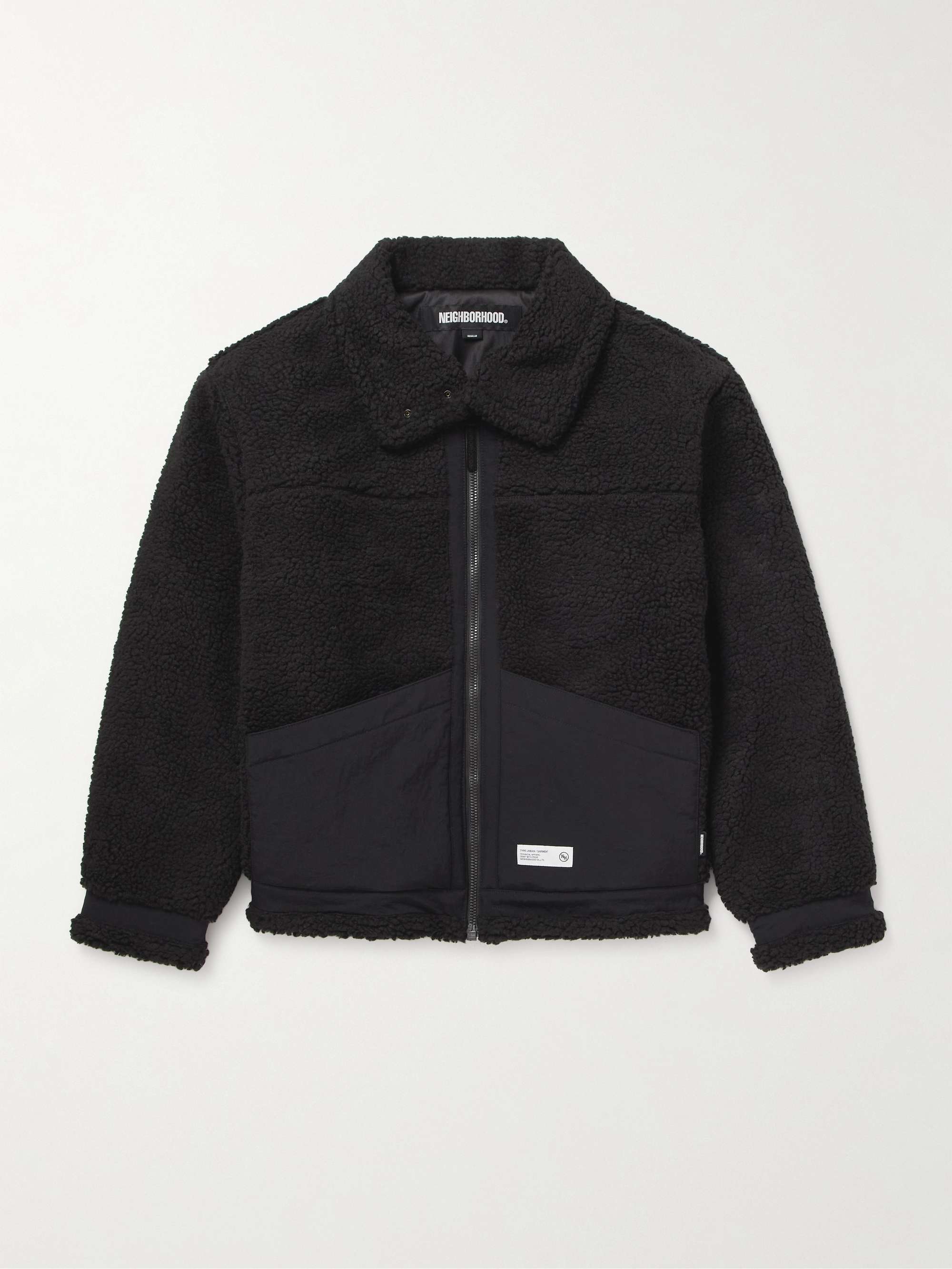 B-3 Shell-Trimmed Fleece Jacket view
