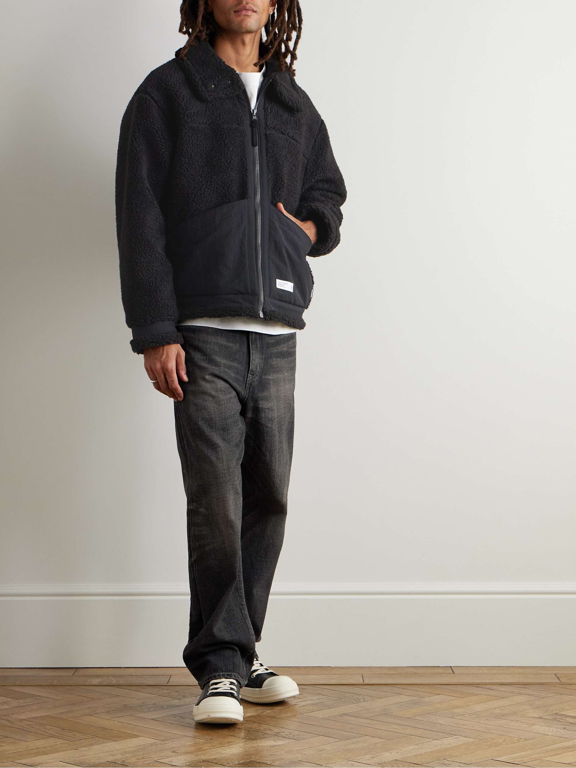 B-3 Shell-Trimmed Fleece Jacket view
