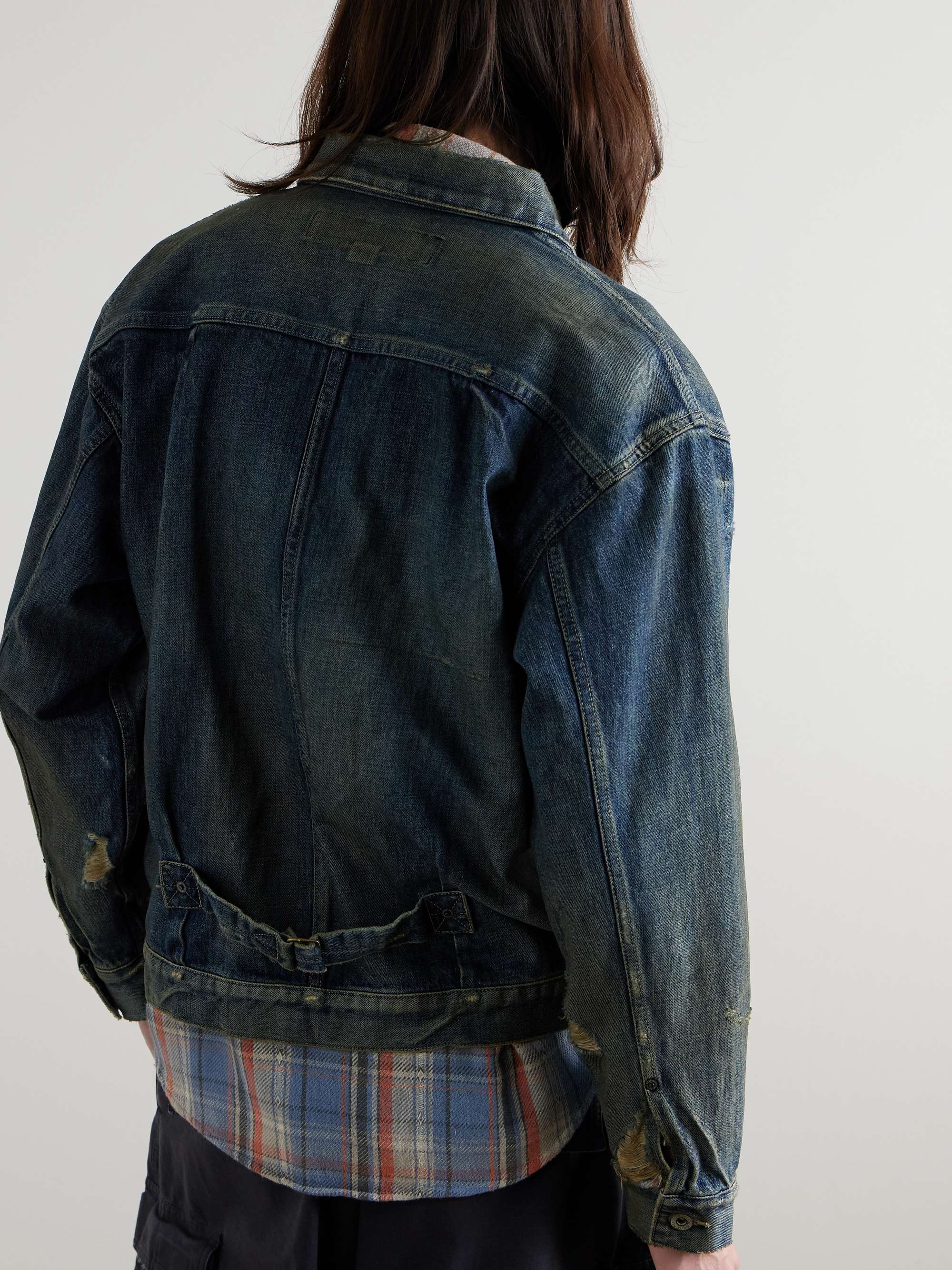 Savage Type-1 Distressed Denim Jacket view