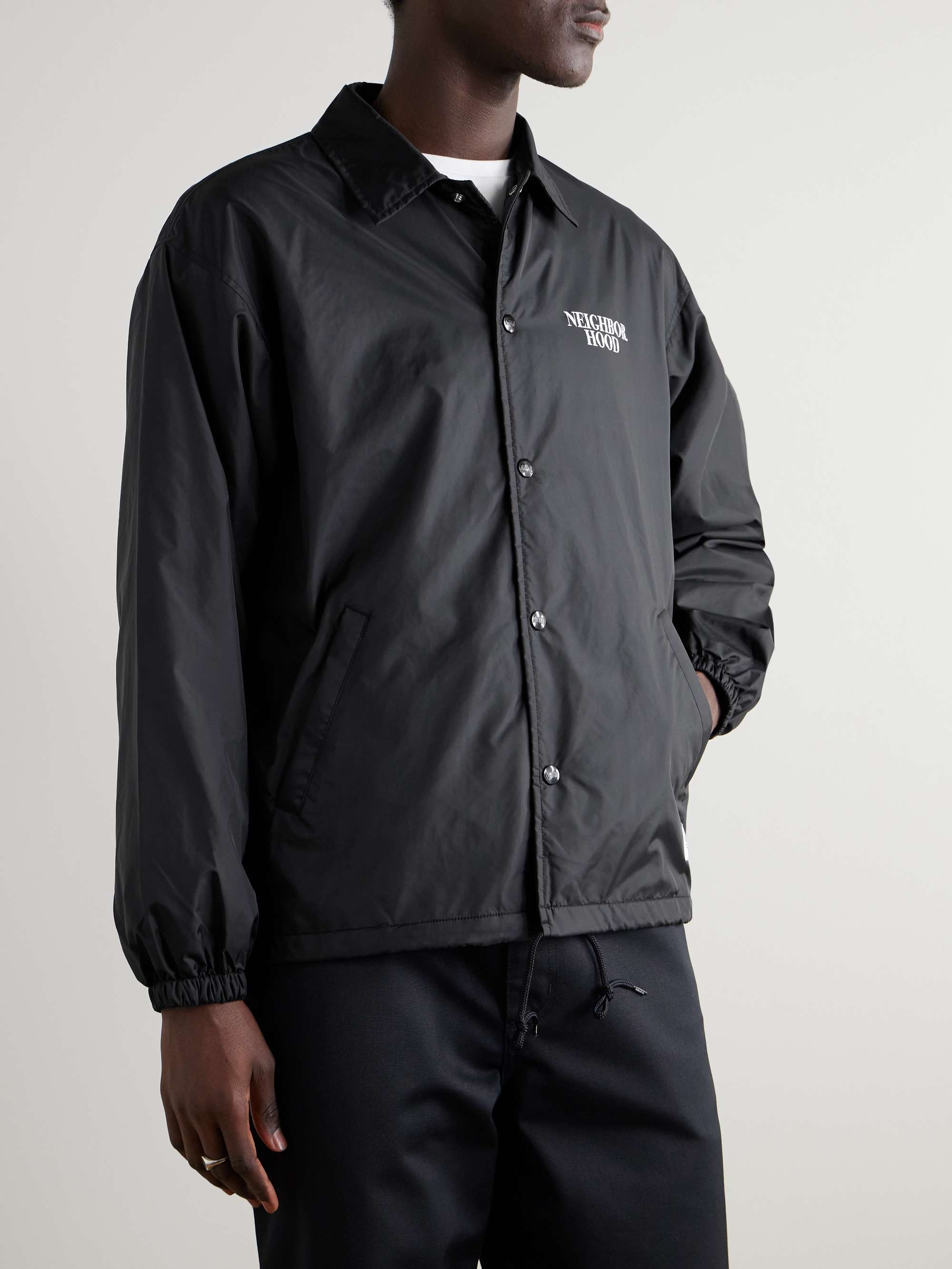 Logo-Print Nylon Jacket view