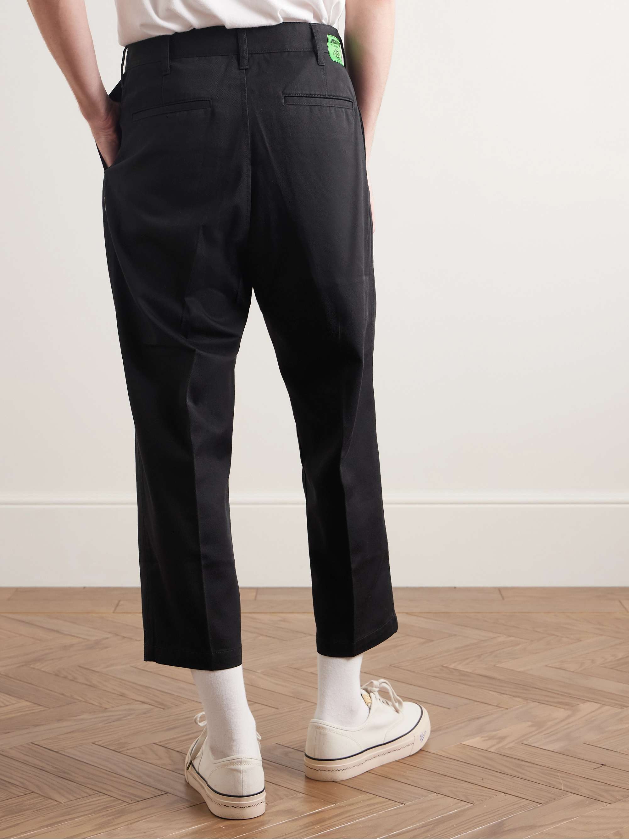+ Dickies® Straight-Leg Cropped Pleated Twill Trousers view