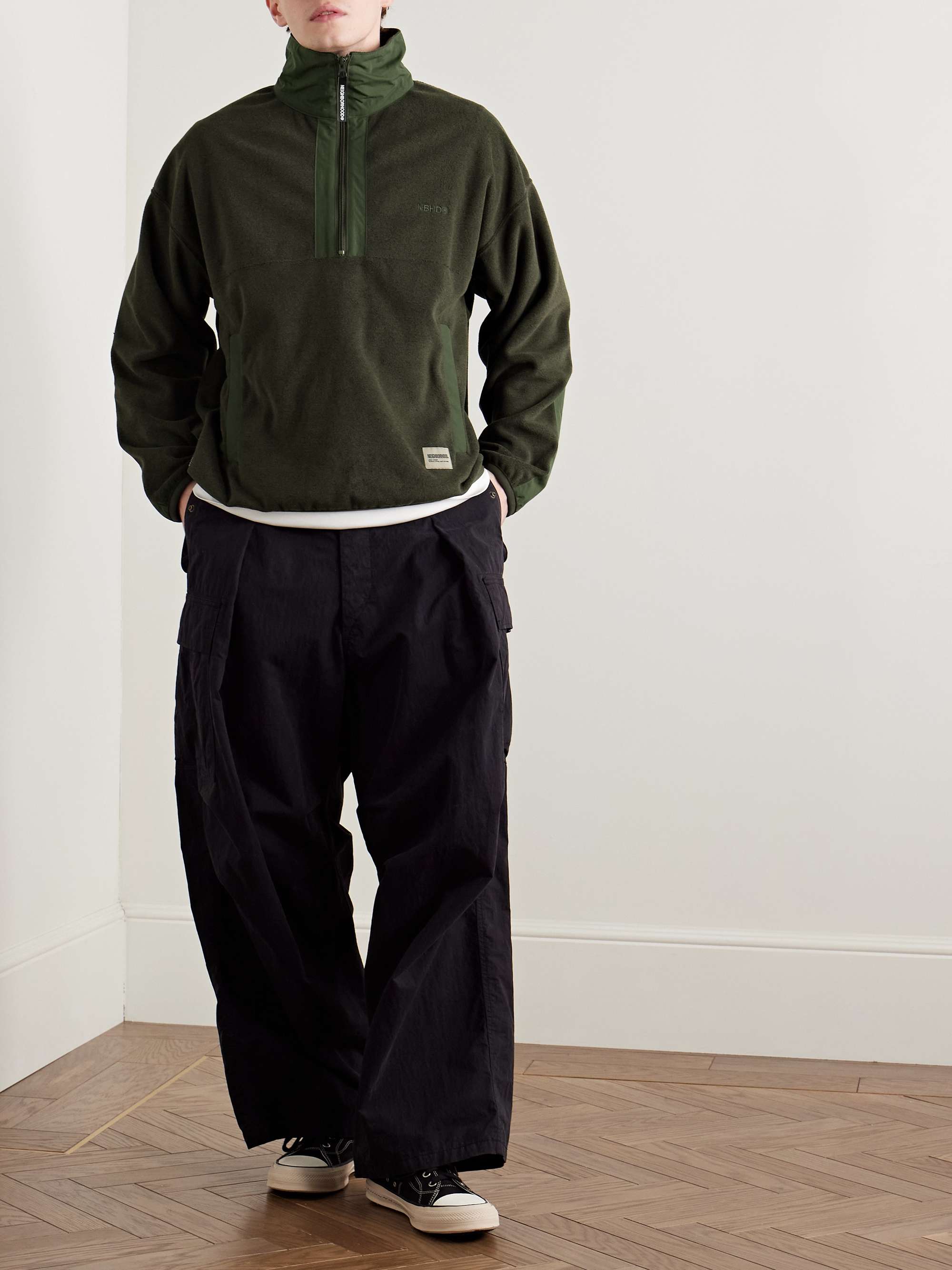 Logo-Embroidered Polartec® Fleece Half-Zip Sweatshirt view