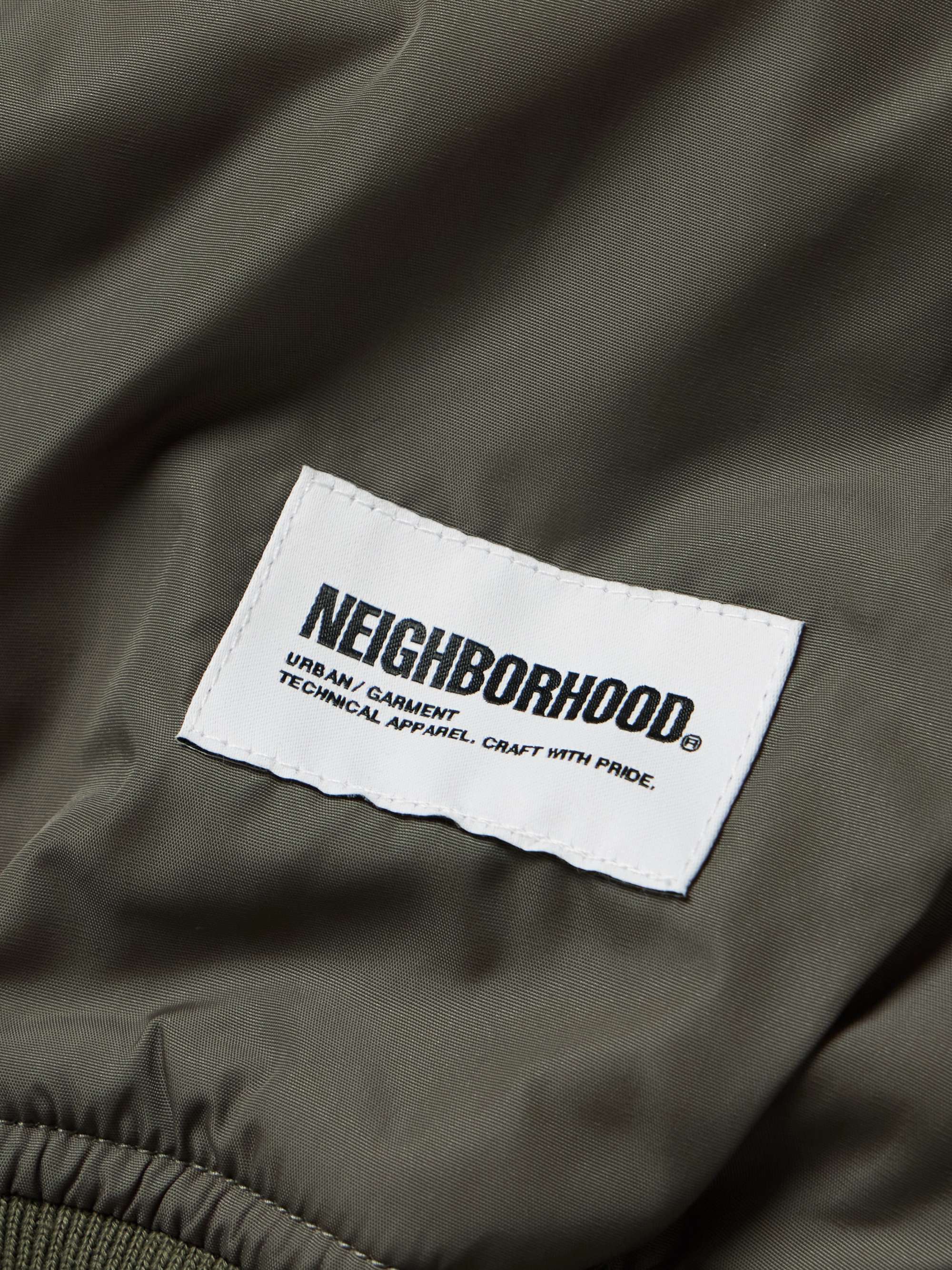 Logo-Appliquéd Nylon Bomber Jacket view