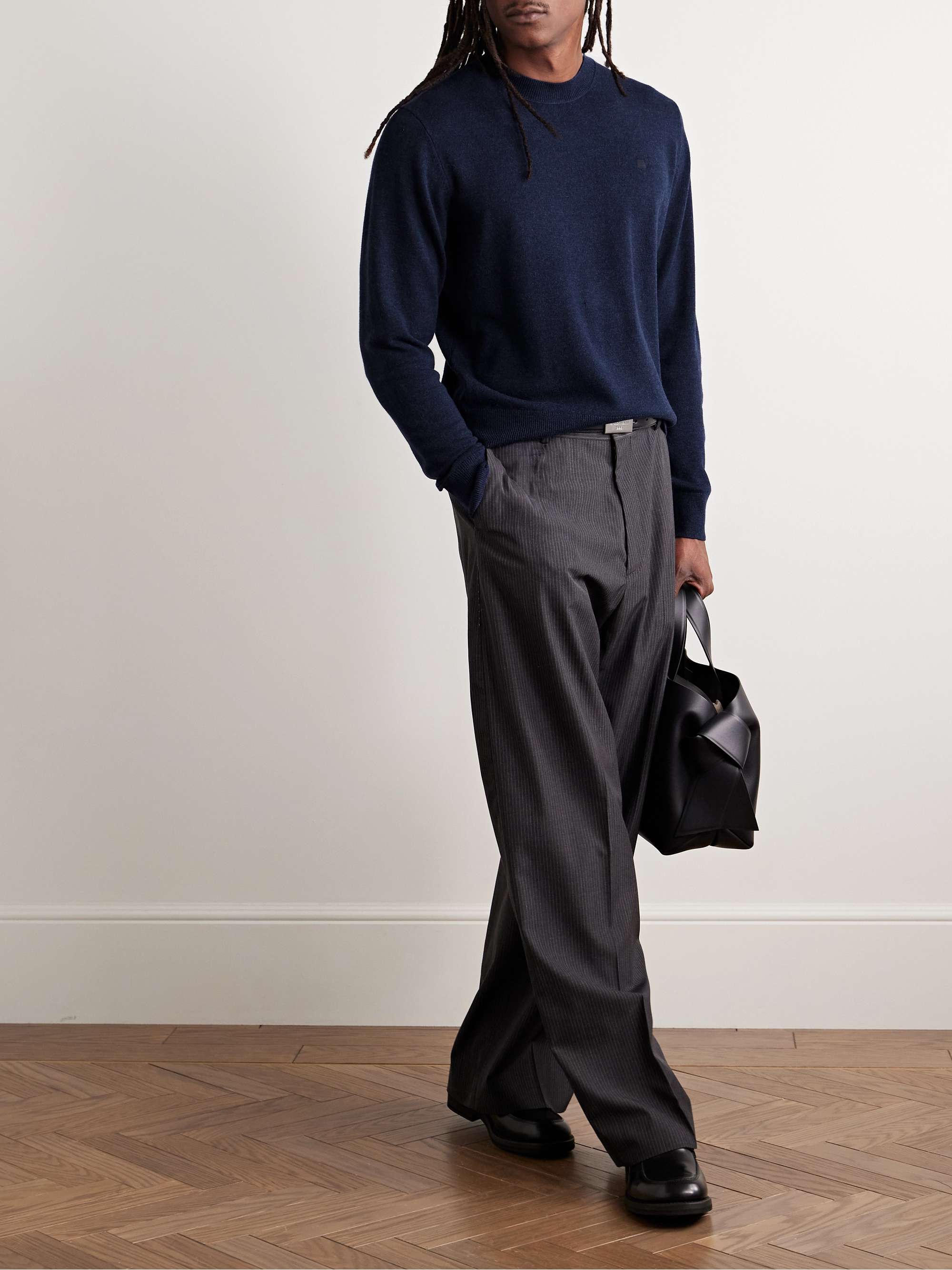 Kalas Logo-Appliquéd Wool and Yak-Blend Sweater view