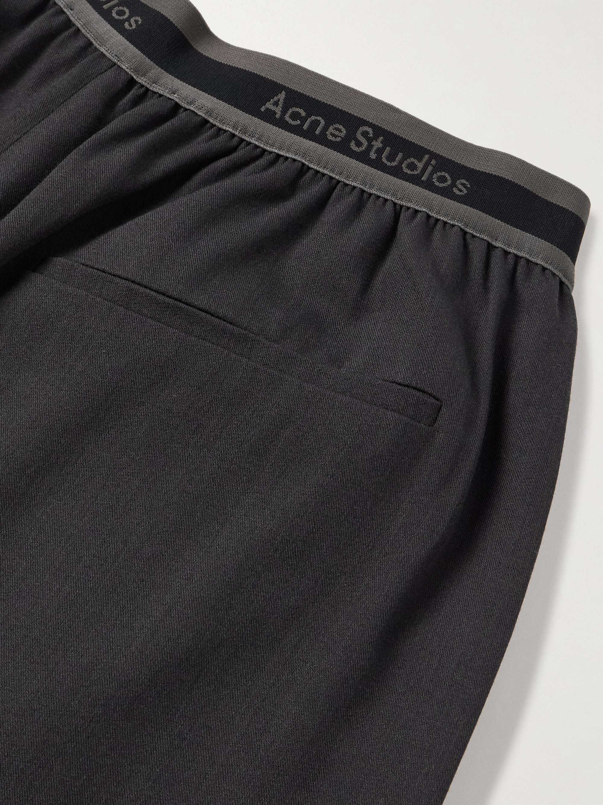 Pimono Straight-Leg Pleated Gabardine Trousers view