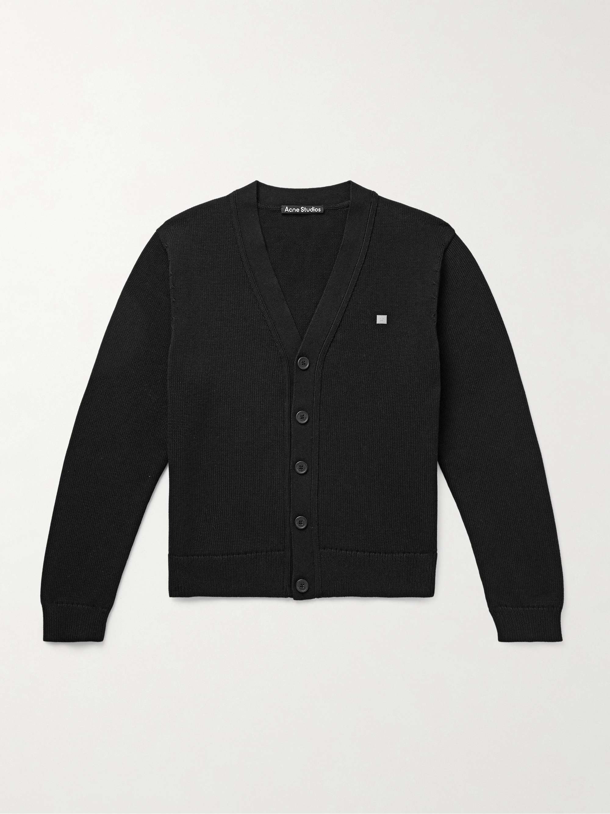 Keve Logo-Appliquéd Ribbed Cotton Cardigan view