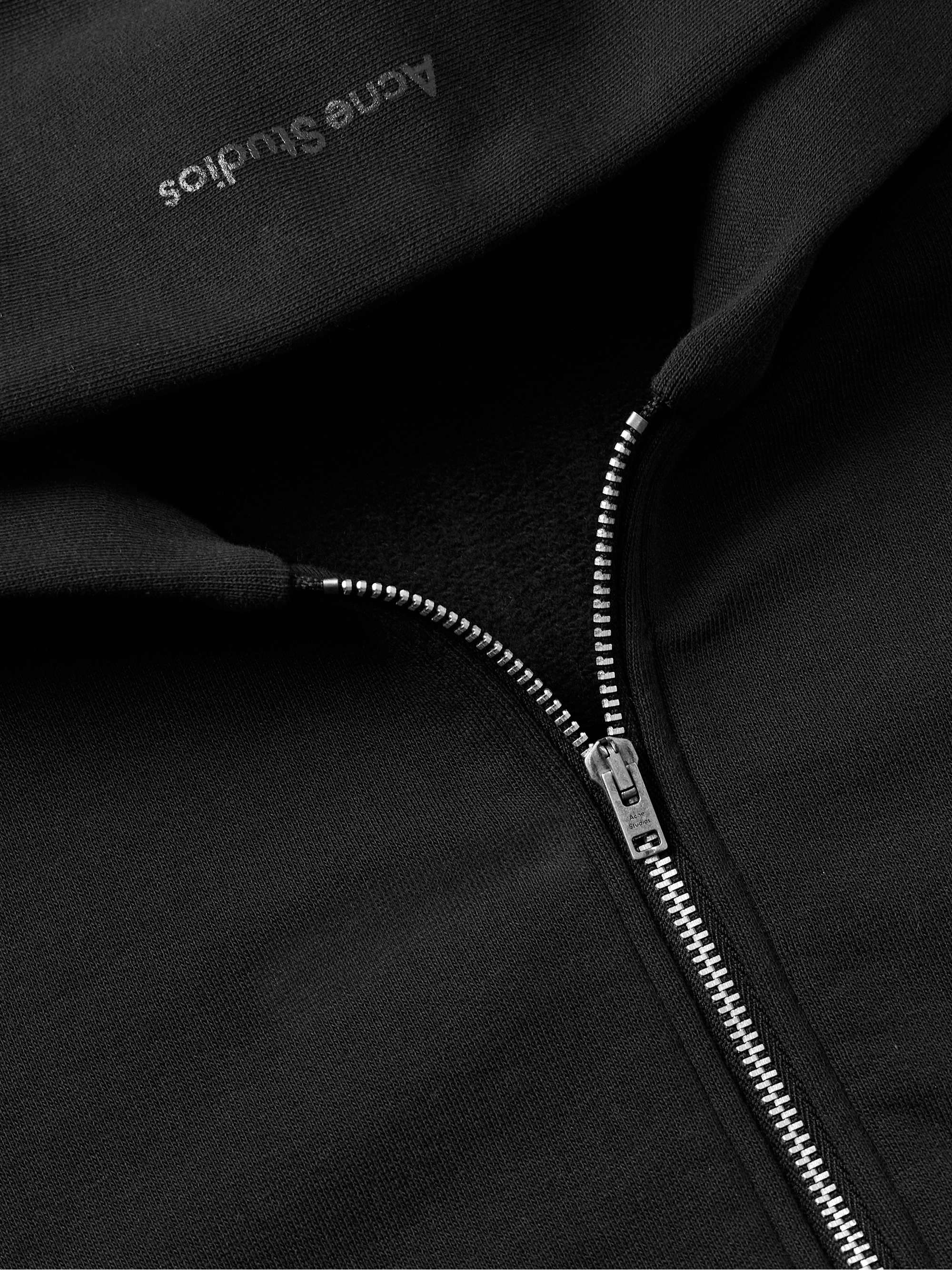 Fupiter Logo-Appliquéd Cotton-Jersey Zip-Up Hoodie view