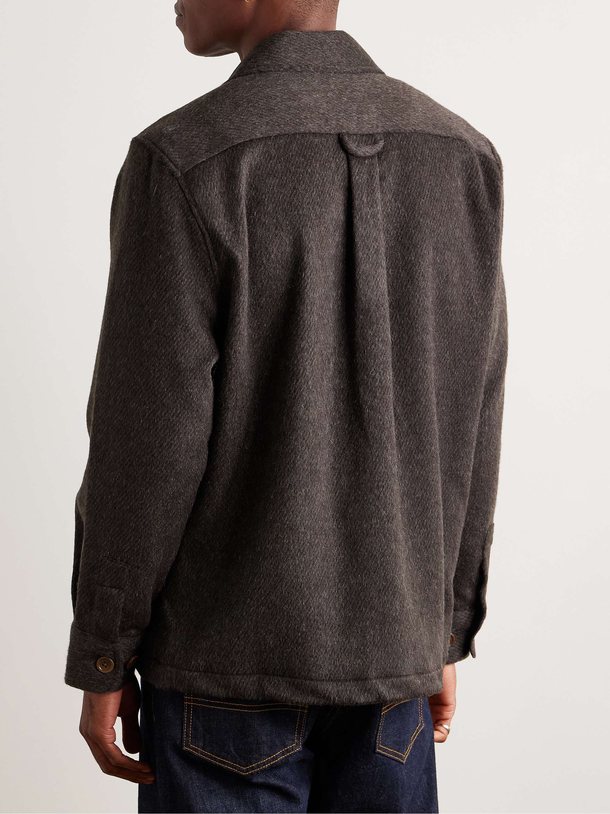 Brushed Wool-Blend Overshirt view