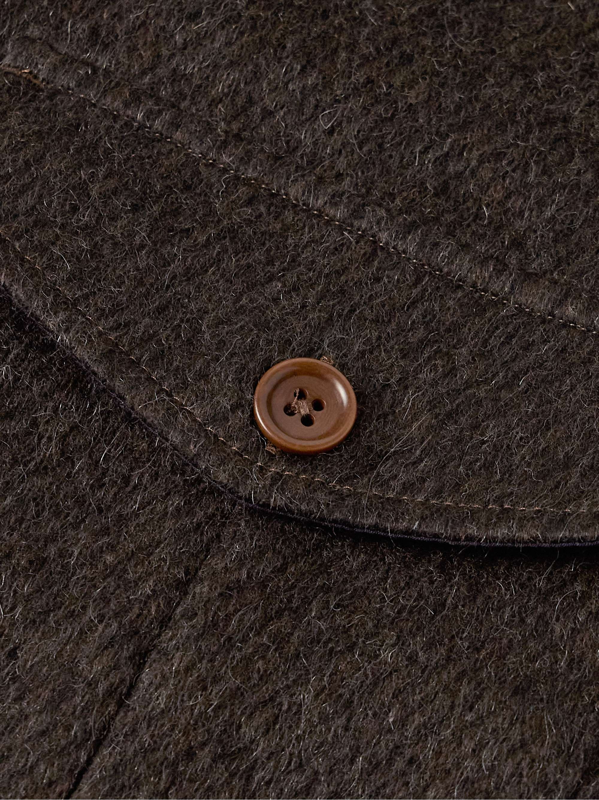 Brushed Wool-Blend Overshirt view