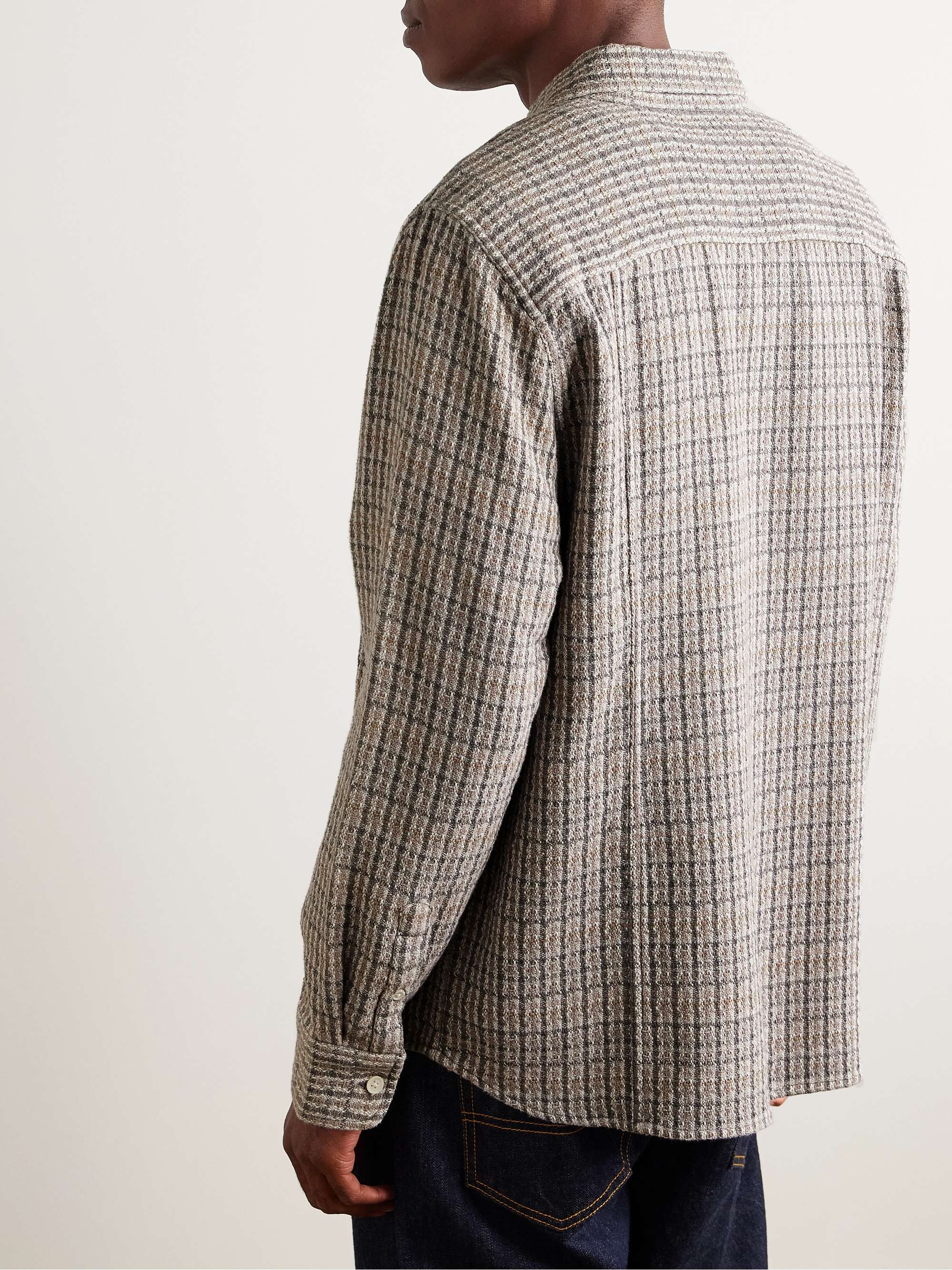 Checked Cotton-Tweed Shirt view