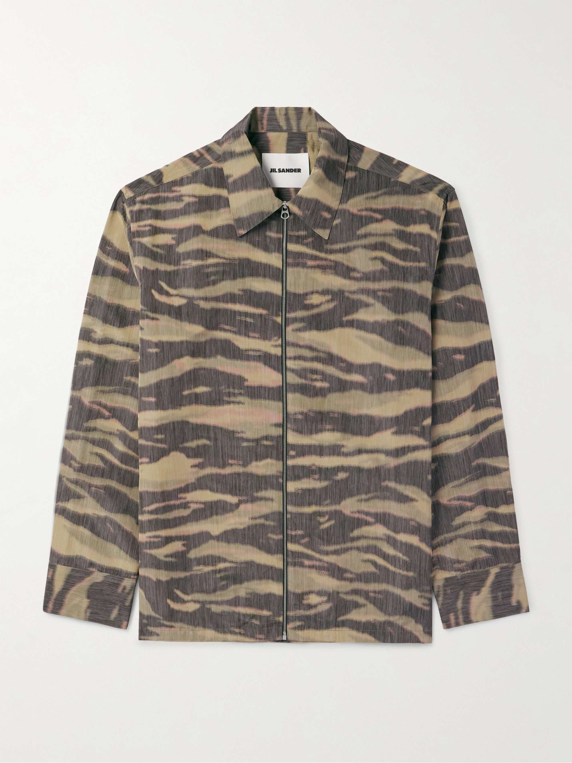 Camouflage-Print Shell Overshirt view