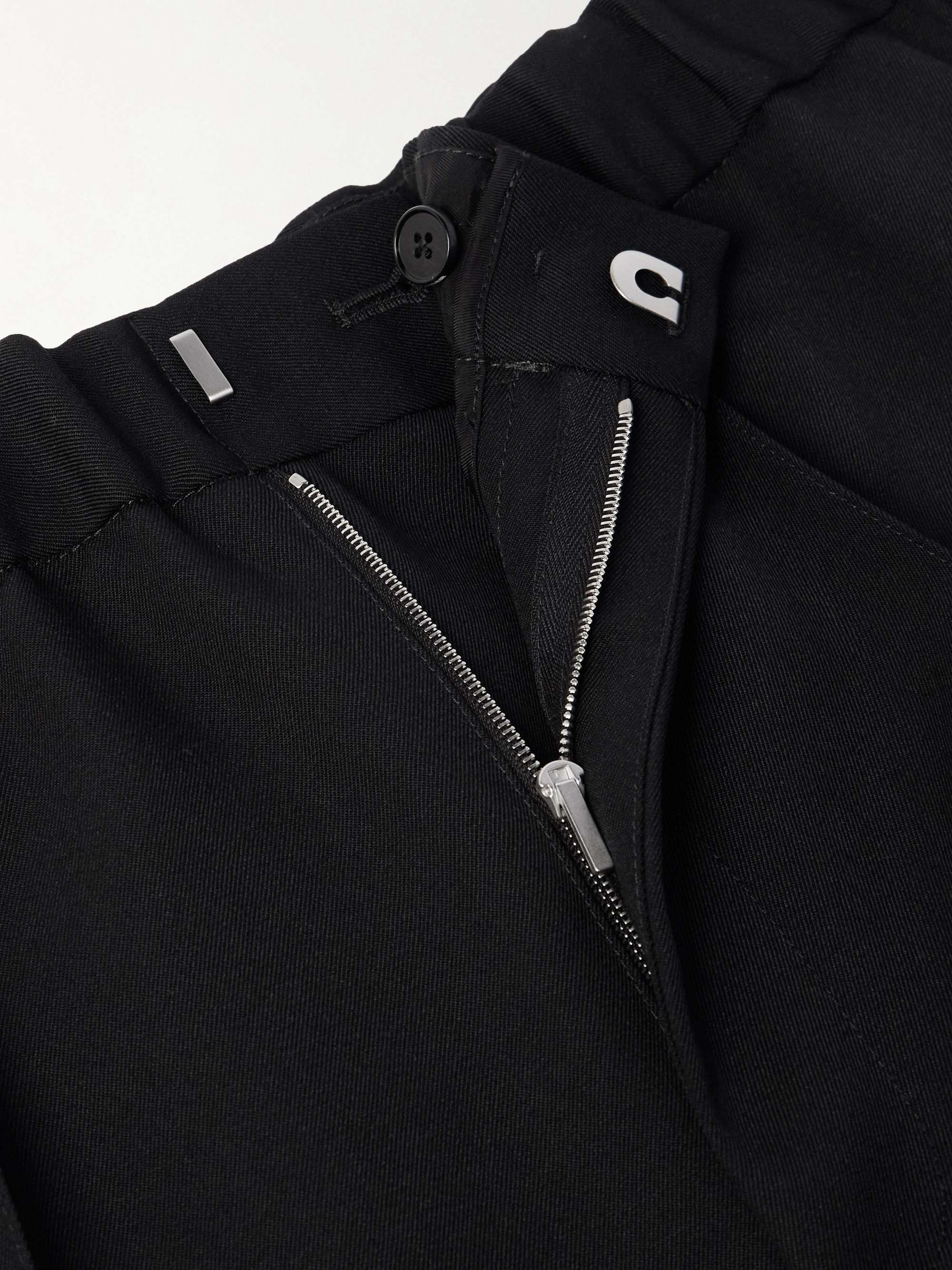 Wide-Leg Wool-Twill Trousers view