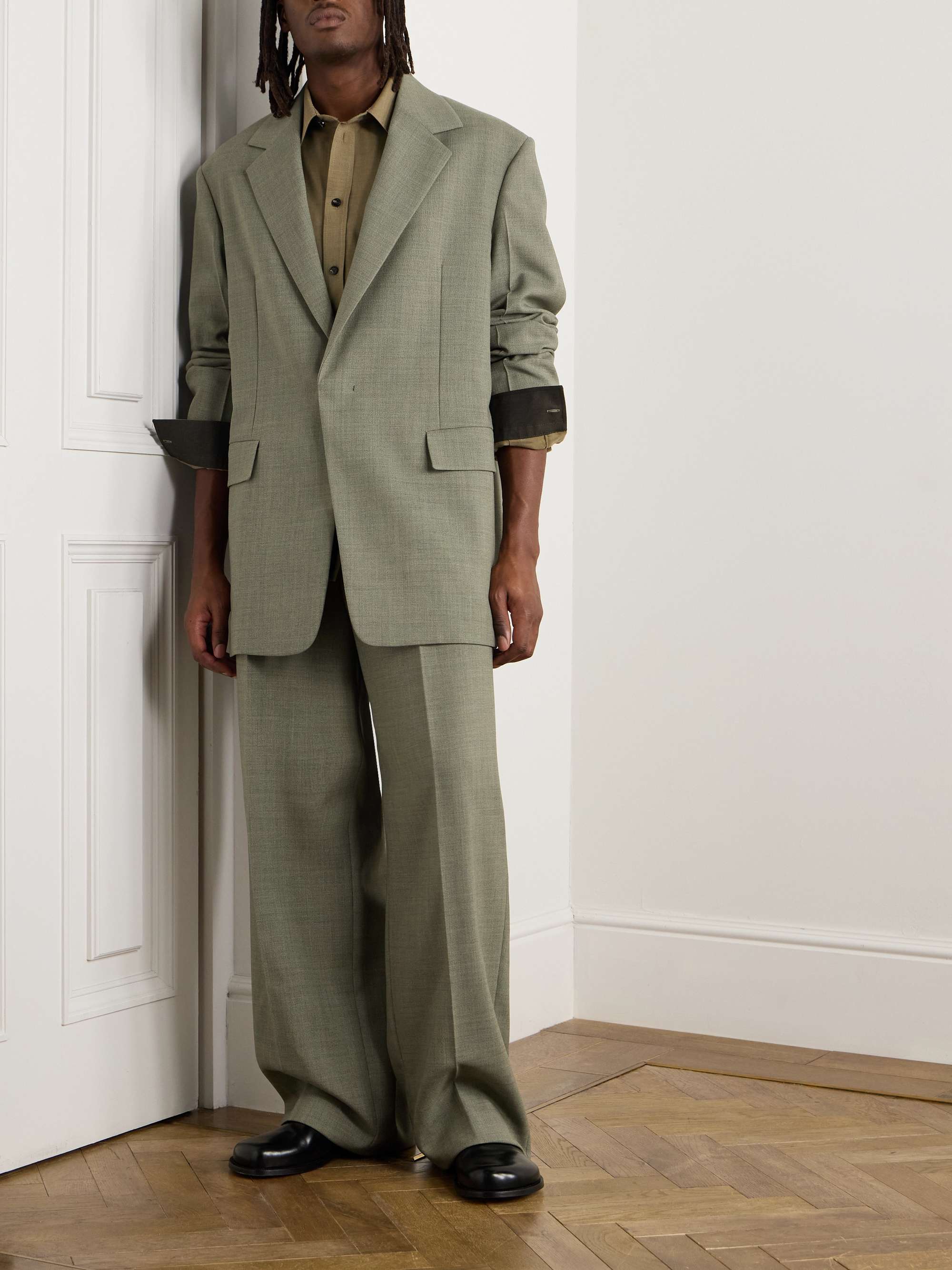 Mohair and Wool-Blend Blazer view