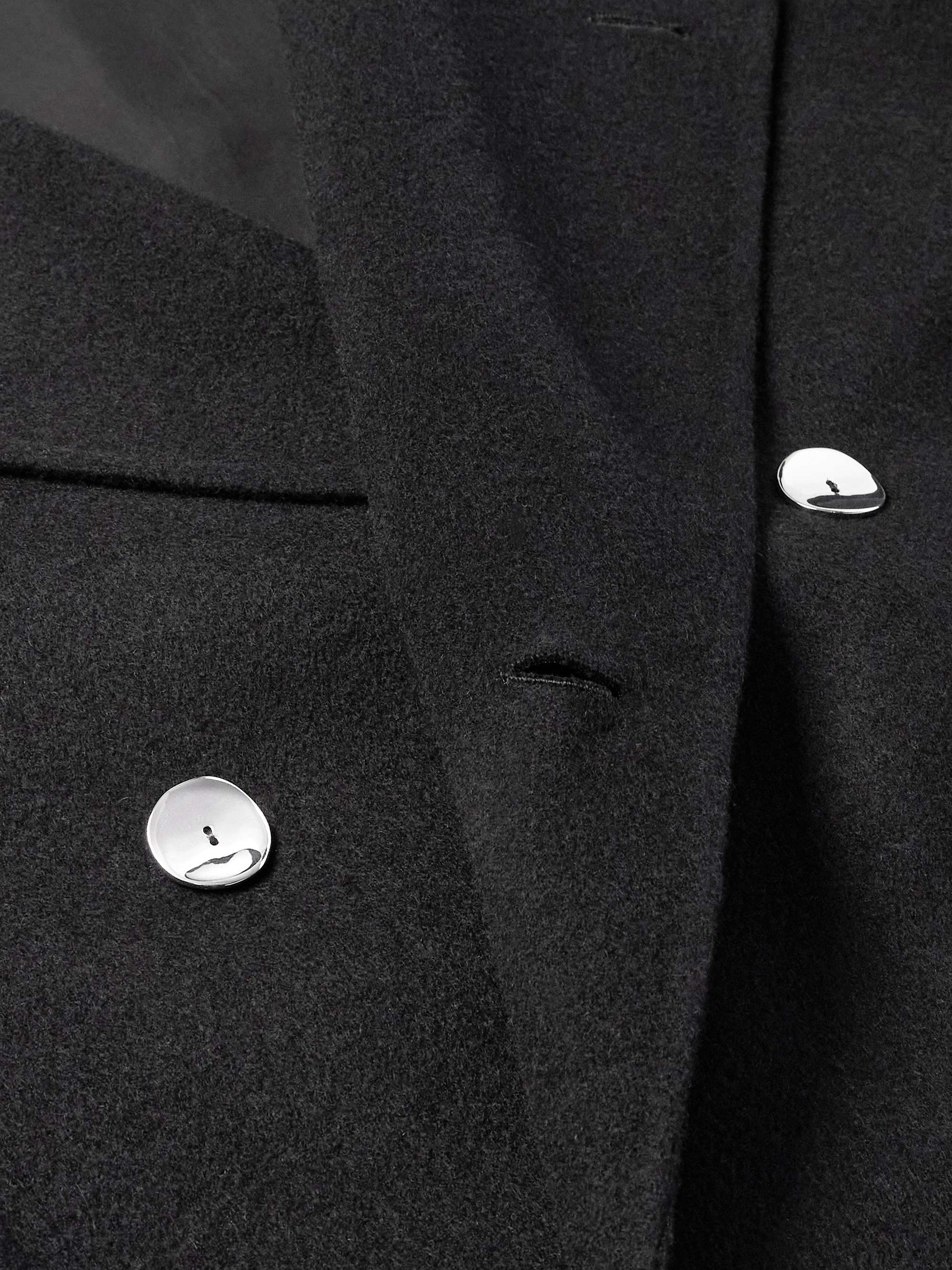 Double-Breasted Belted Double-Faced Cashmere Coat view
