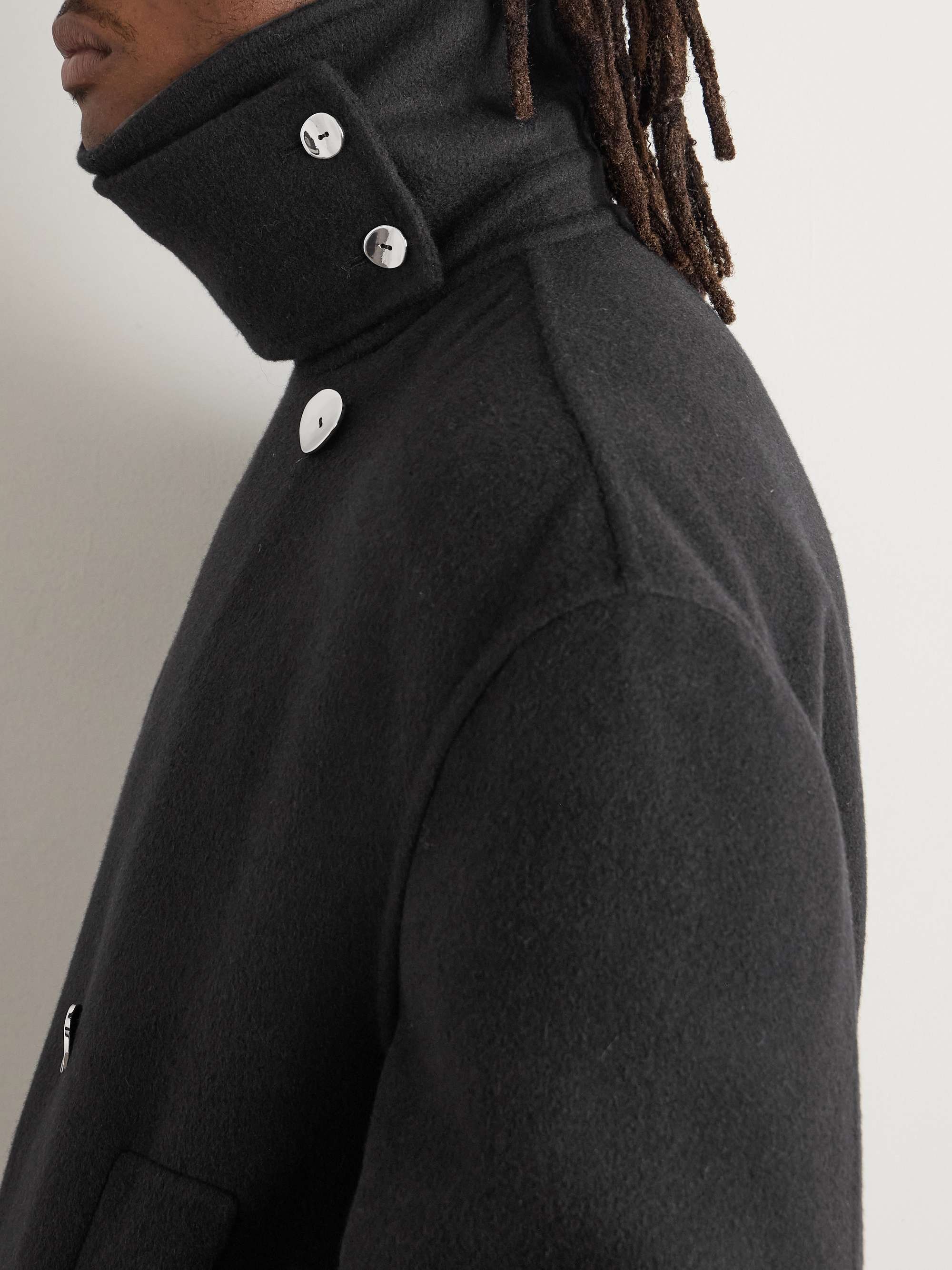 Double-Breasted Belted Double-Faced Cashmere Coat view