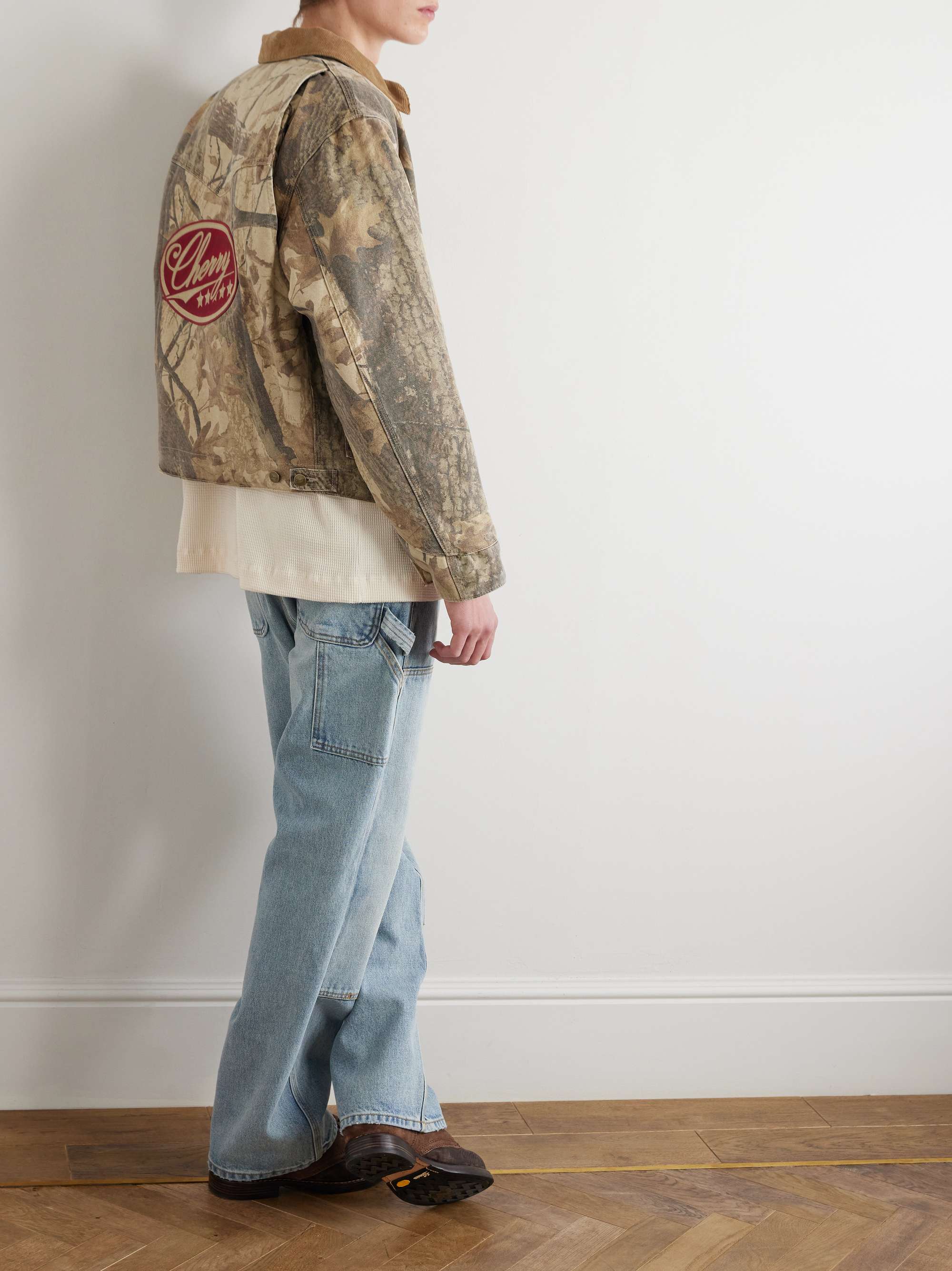 Mossy Oak Corduroy-Trimmed Printed Cotton-Canvas Jacket view