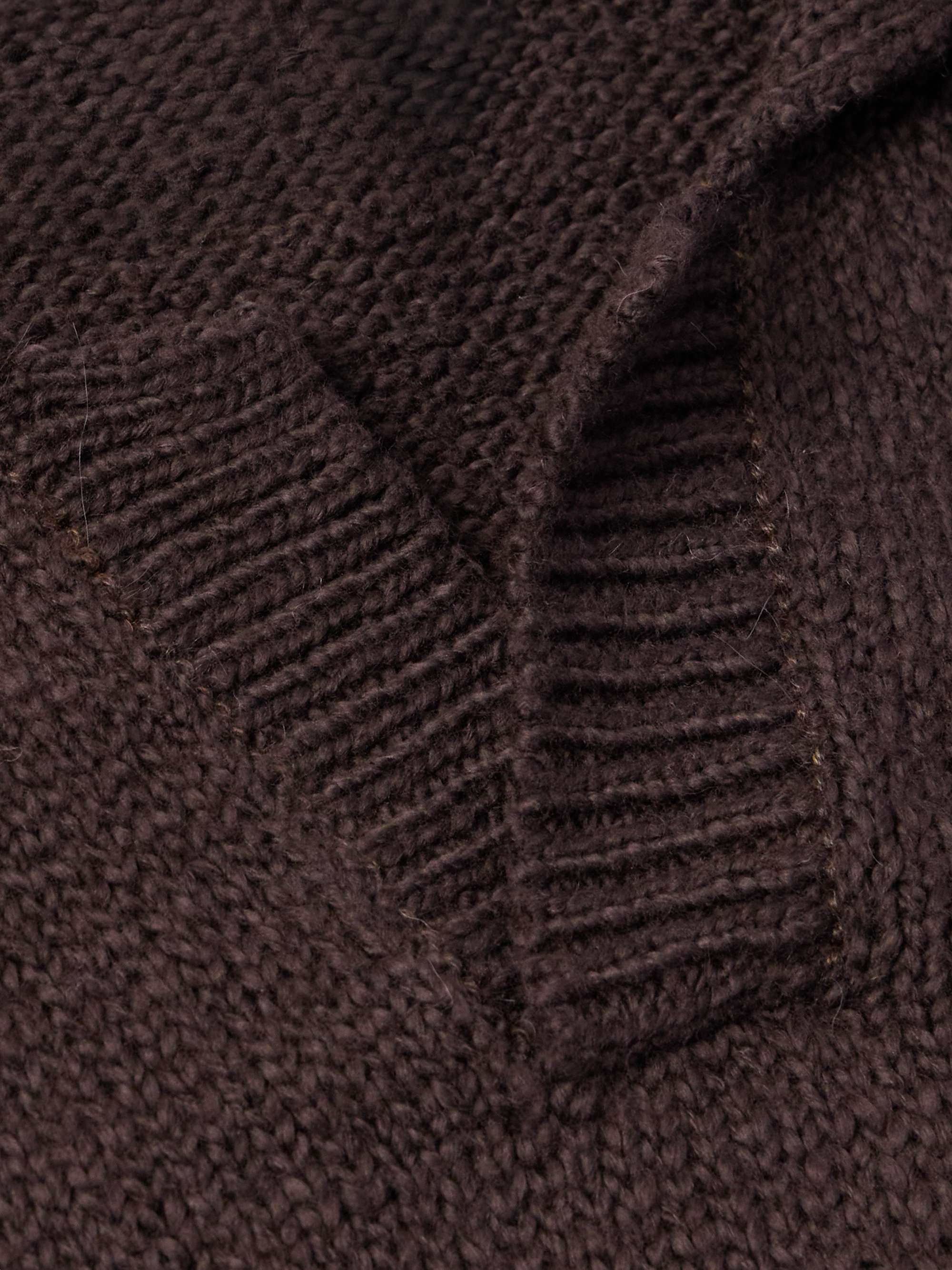 Logo-Embroidered Organic Cotton Sweater view