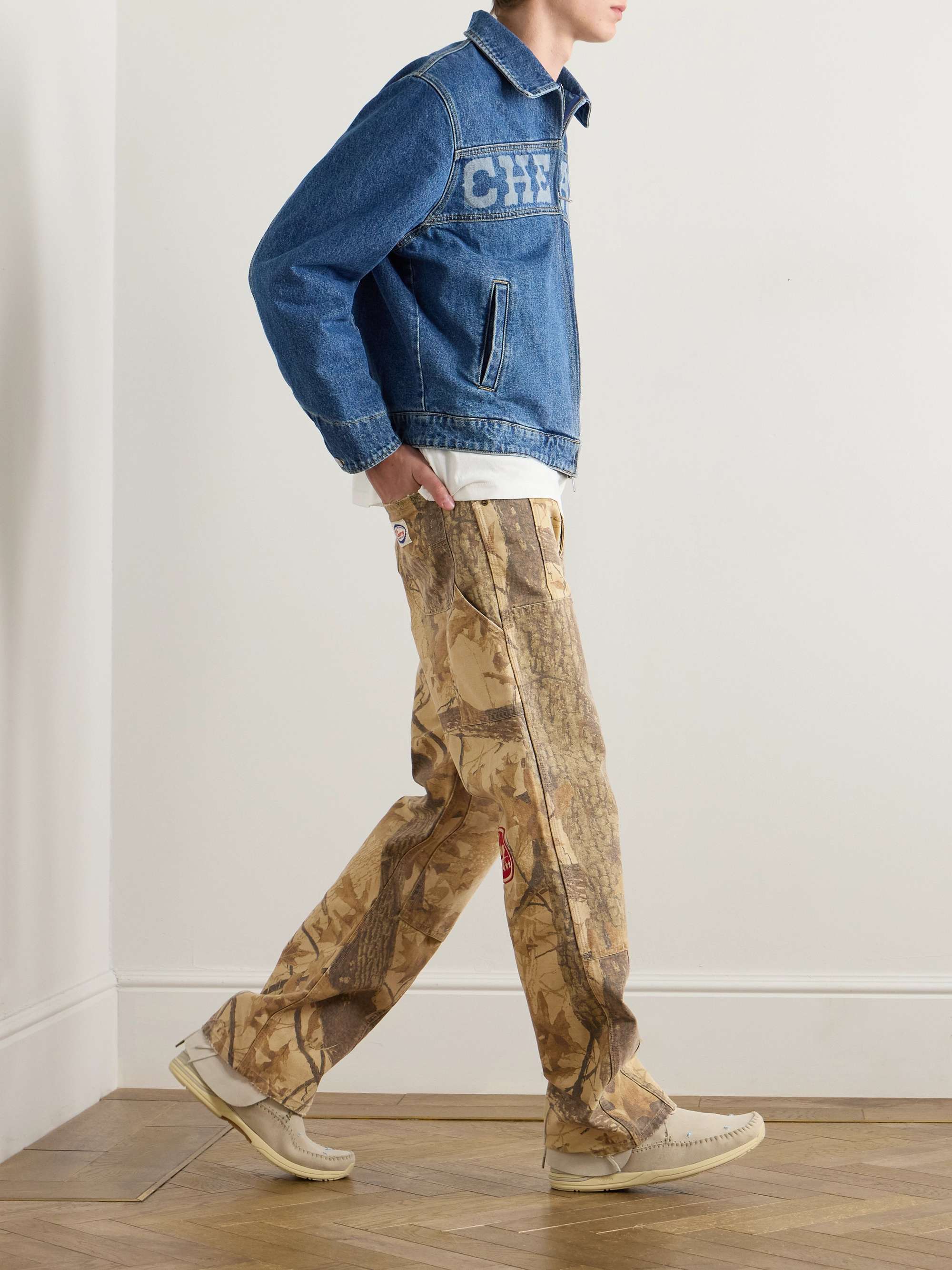 Mossy Oak Straight-Leg Printed Cotton-Canvas Trousers view