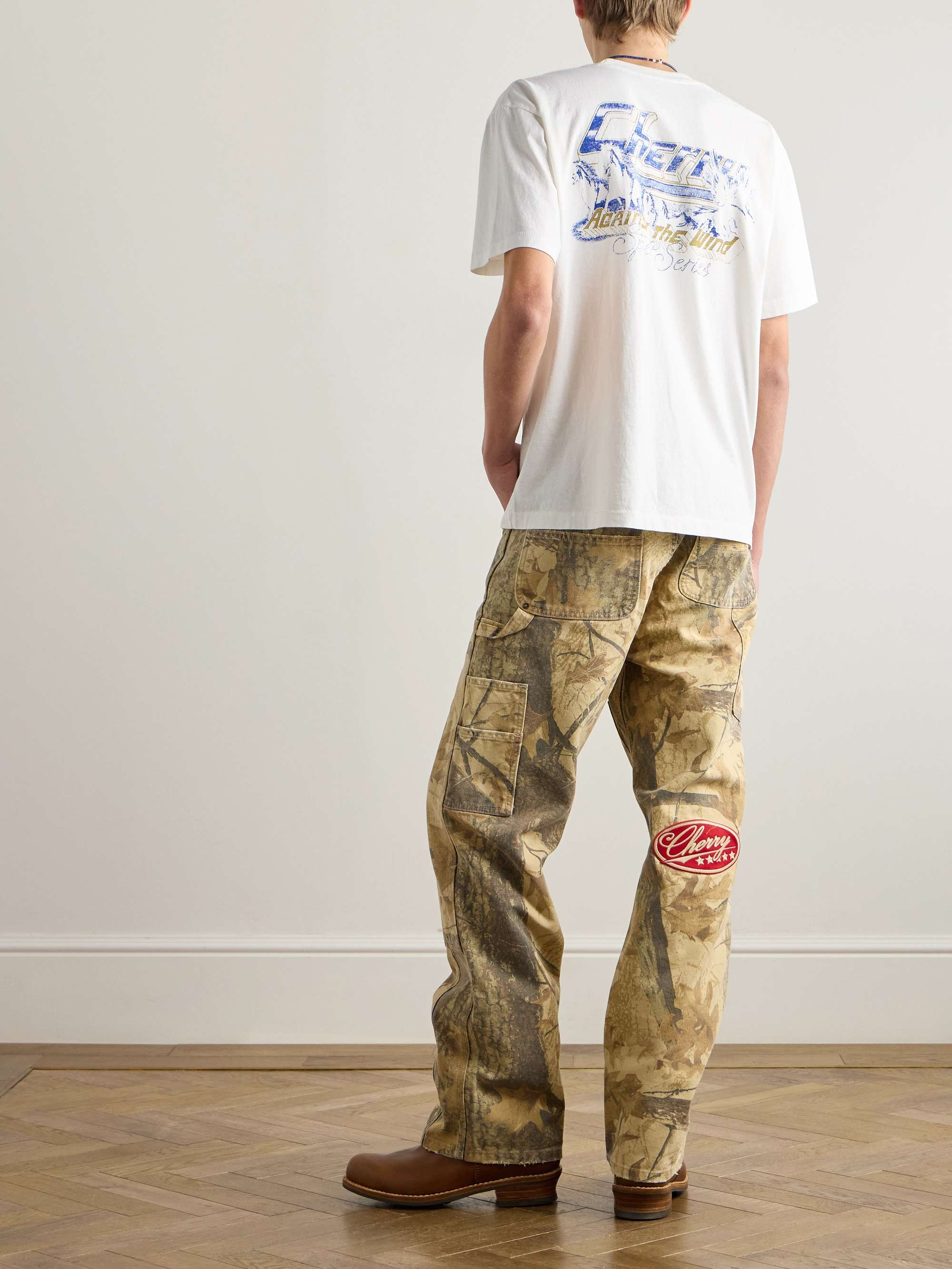 Oversized Logo-Print Cotton-Jersey T-Shirt view