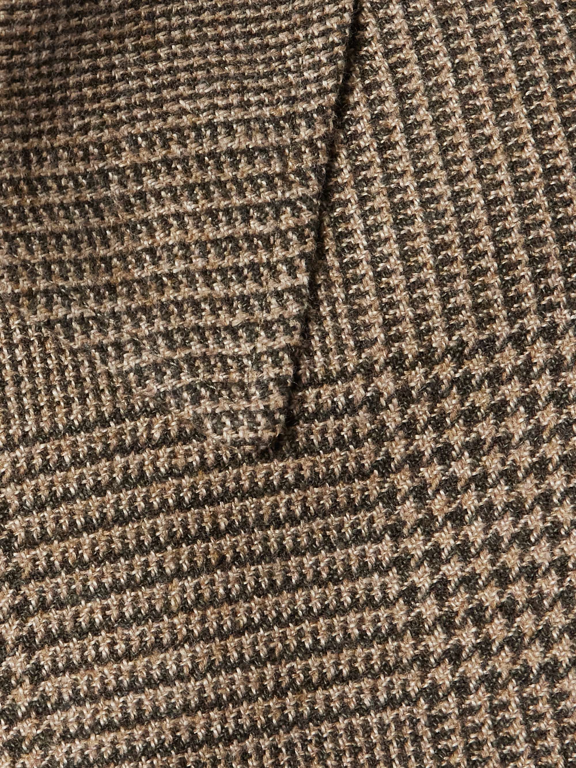 Balmacaan Reversible Belted Tweed and Poplin Coat view