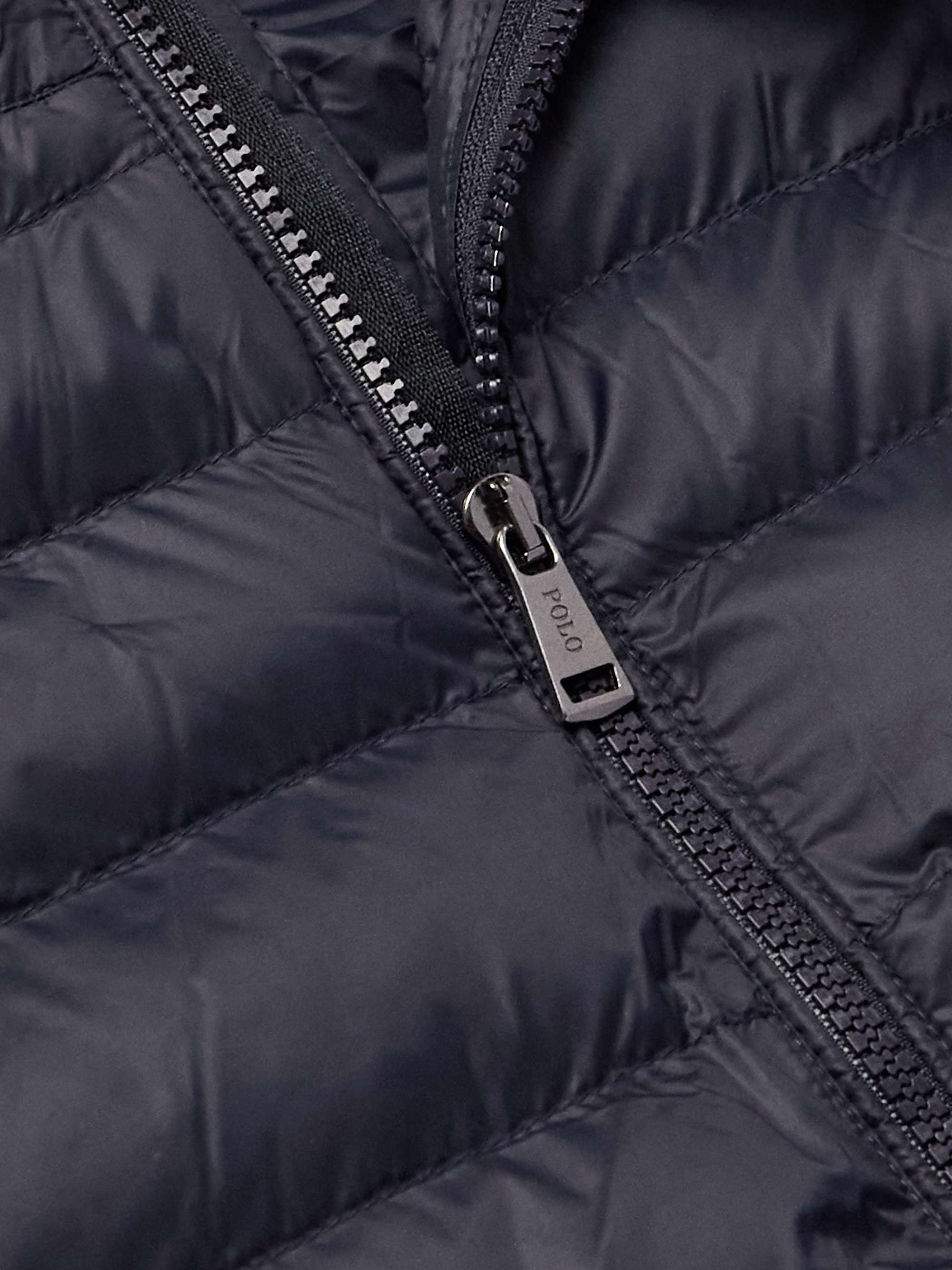 Colden Logo-Embroidered Padded Quilted Recycled-Nylon Gilet view
