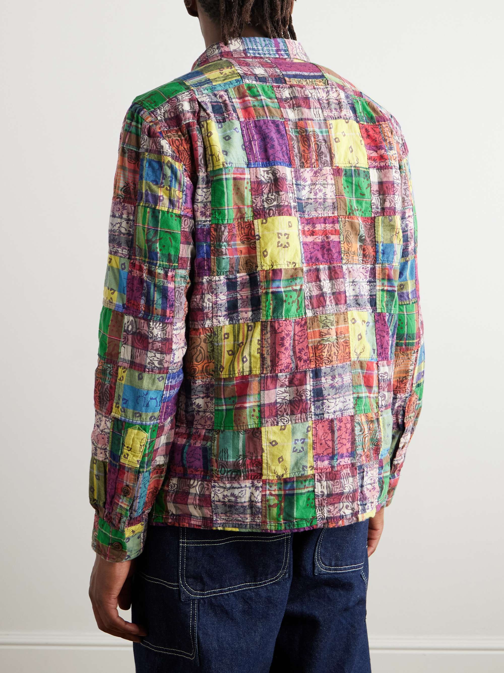 Patchwork Printed Cotton-Madras Shirt view