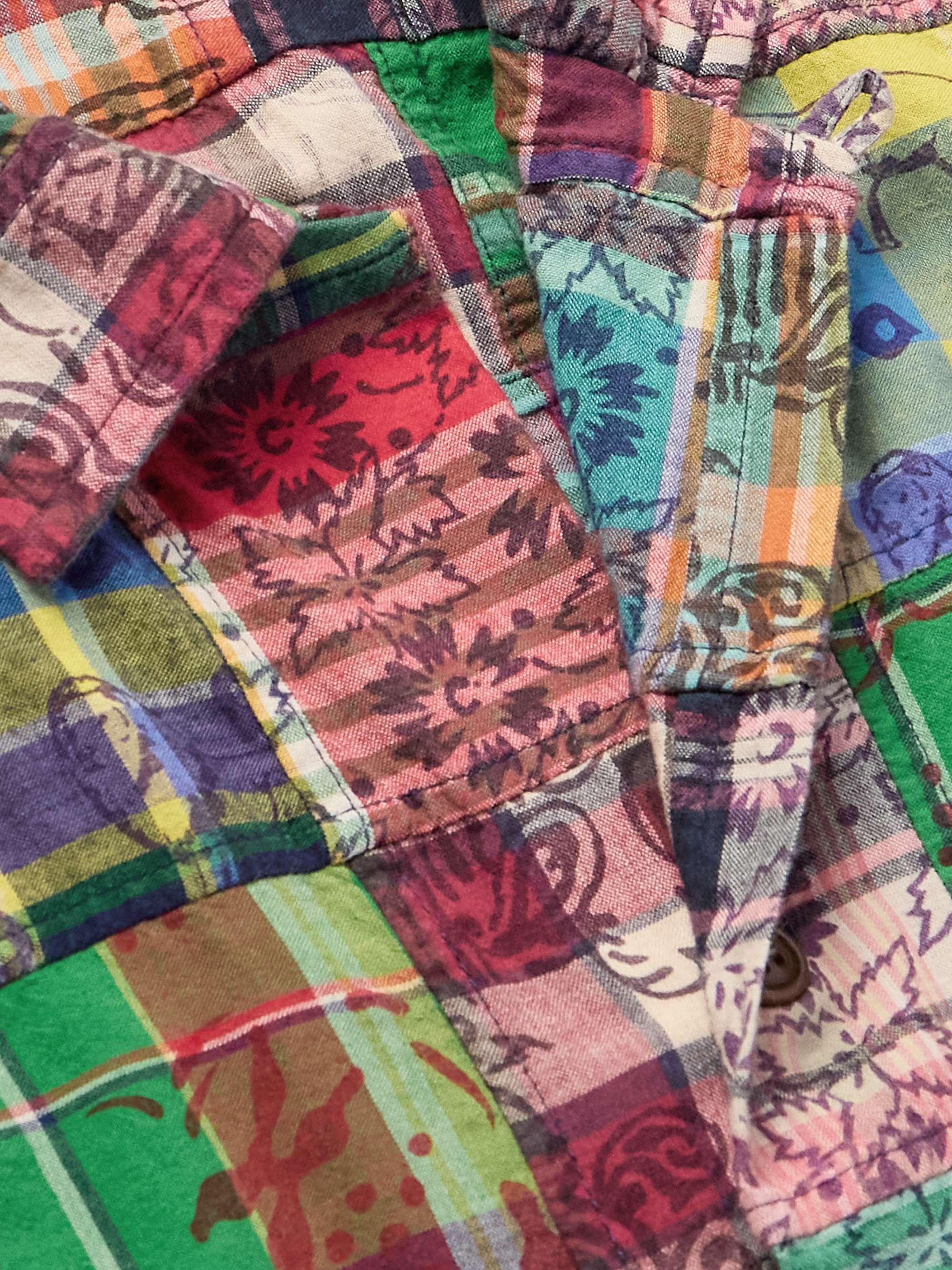 Patchwork Printed Cotton-Madras Shirt view