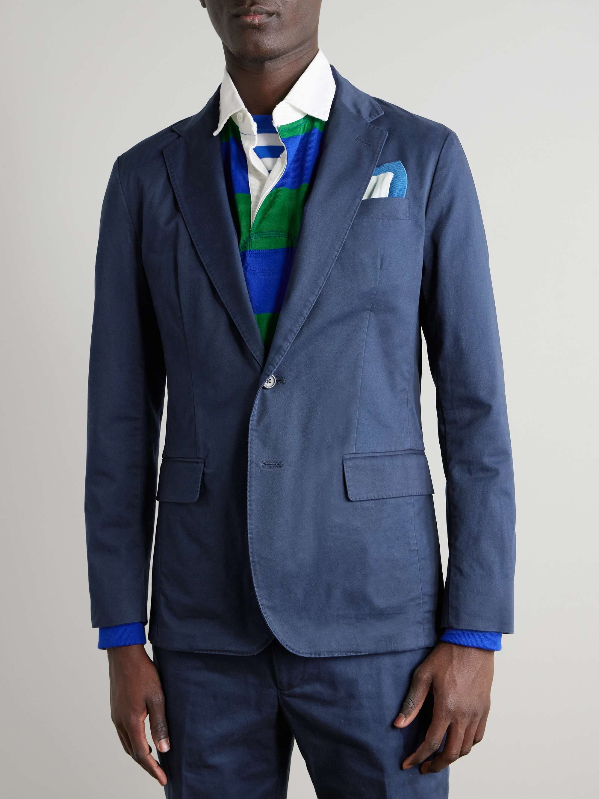 Cotton-Blend Twill Suit Jacket view