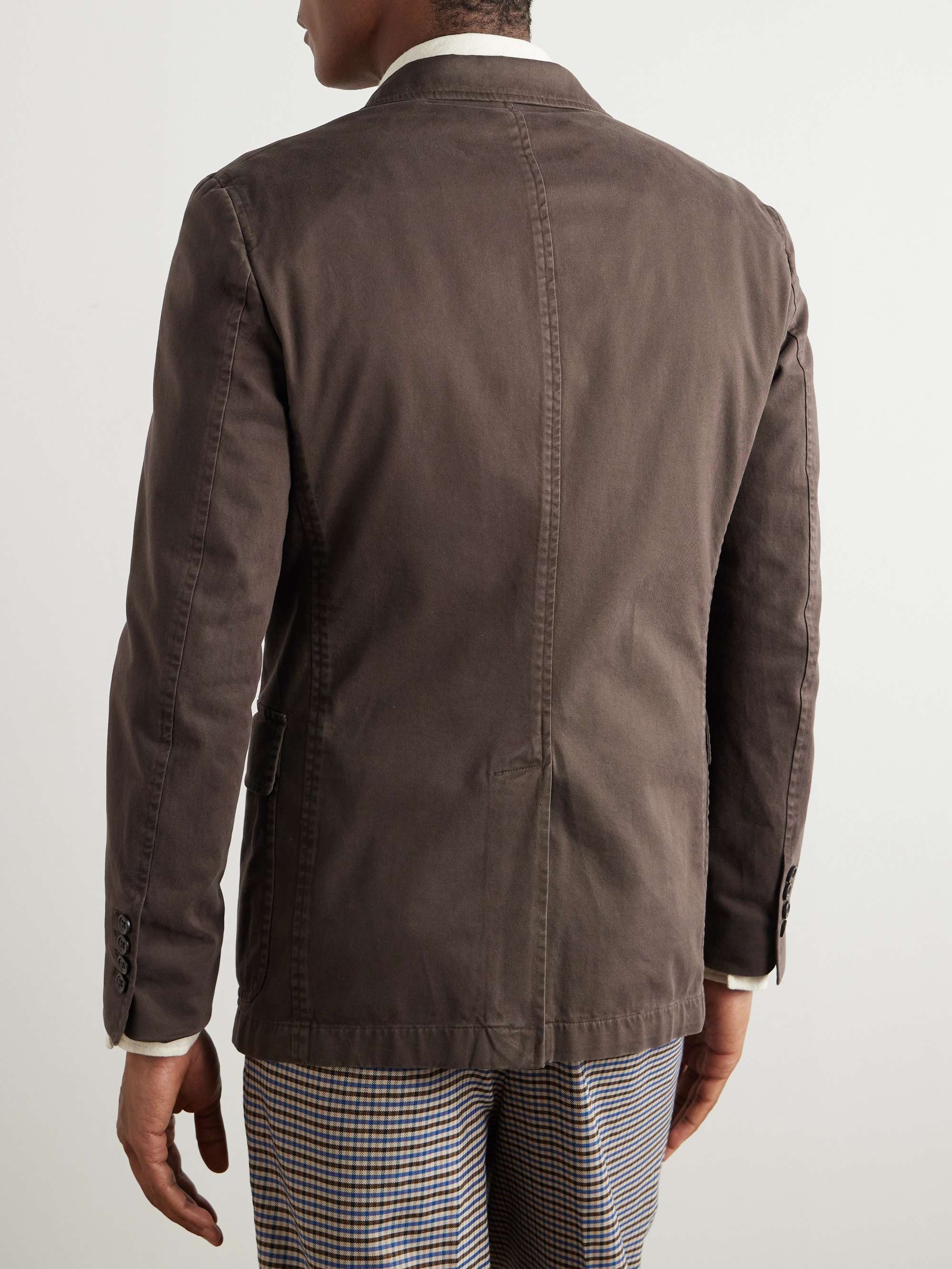 Cotton-Blend Twill Blazer view