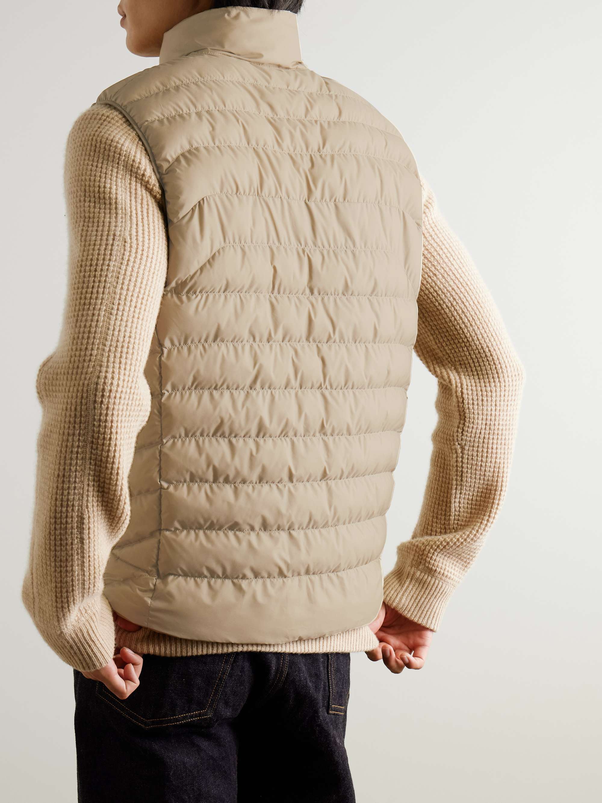 Terra Logo-Embroidered Quilted Recycled-Shell Gilet view