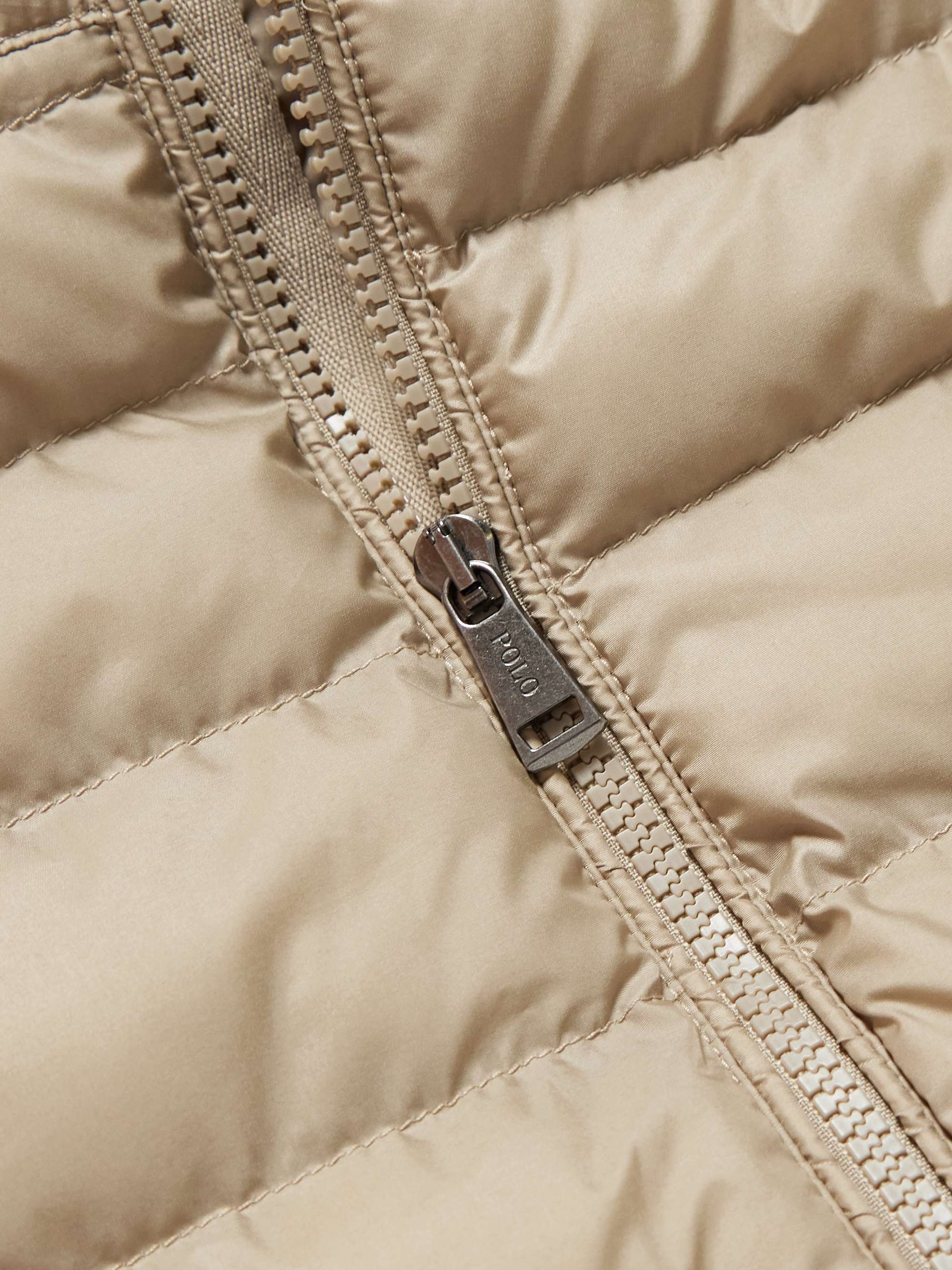 Terra Logo-Embroidered Quilted Recycled-Shell Gilet view