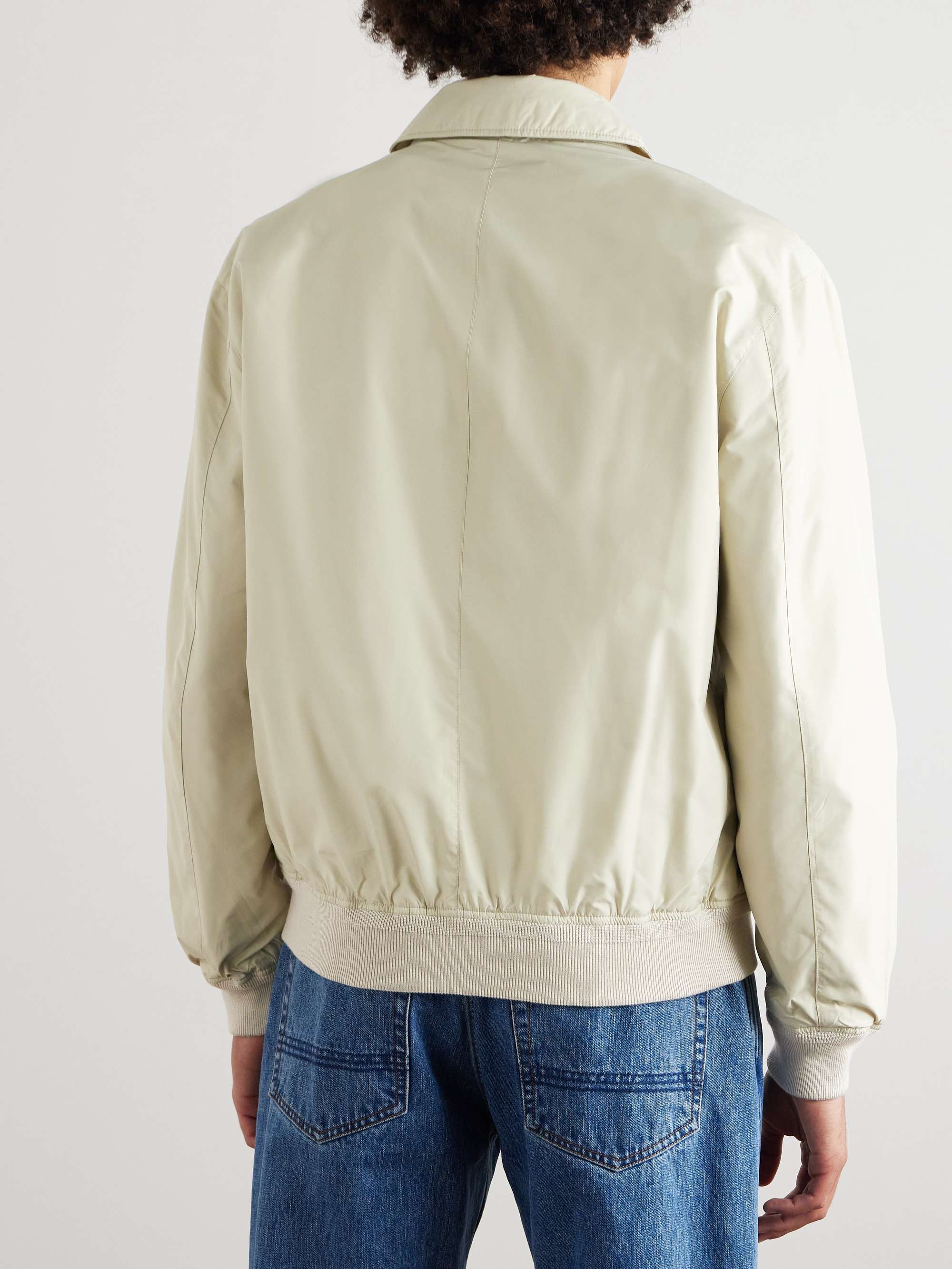 Logo-Embroidered Recycled-Shell Blouson Jacket view