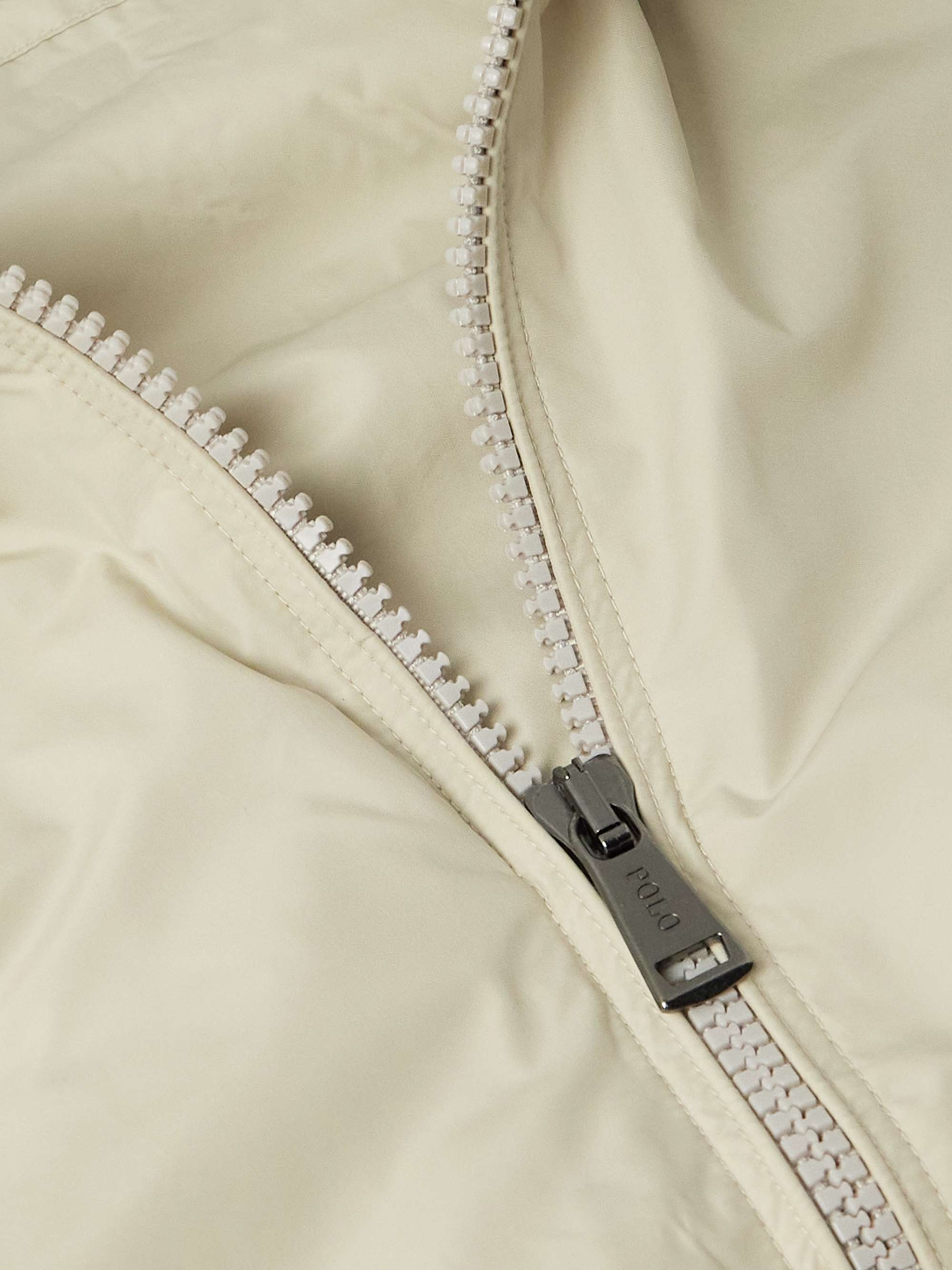 Logo-Embroidered Recycled-Shell Blouson Jacket view