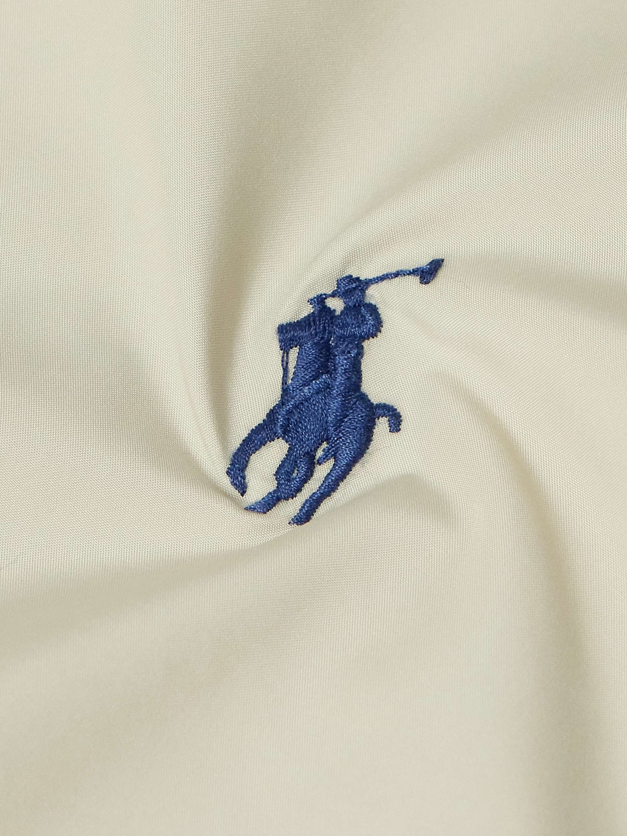 Logo-Embroidered Recycled-Shell Blouson Jacket view