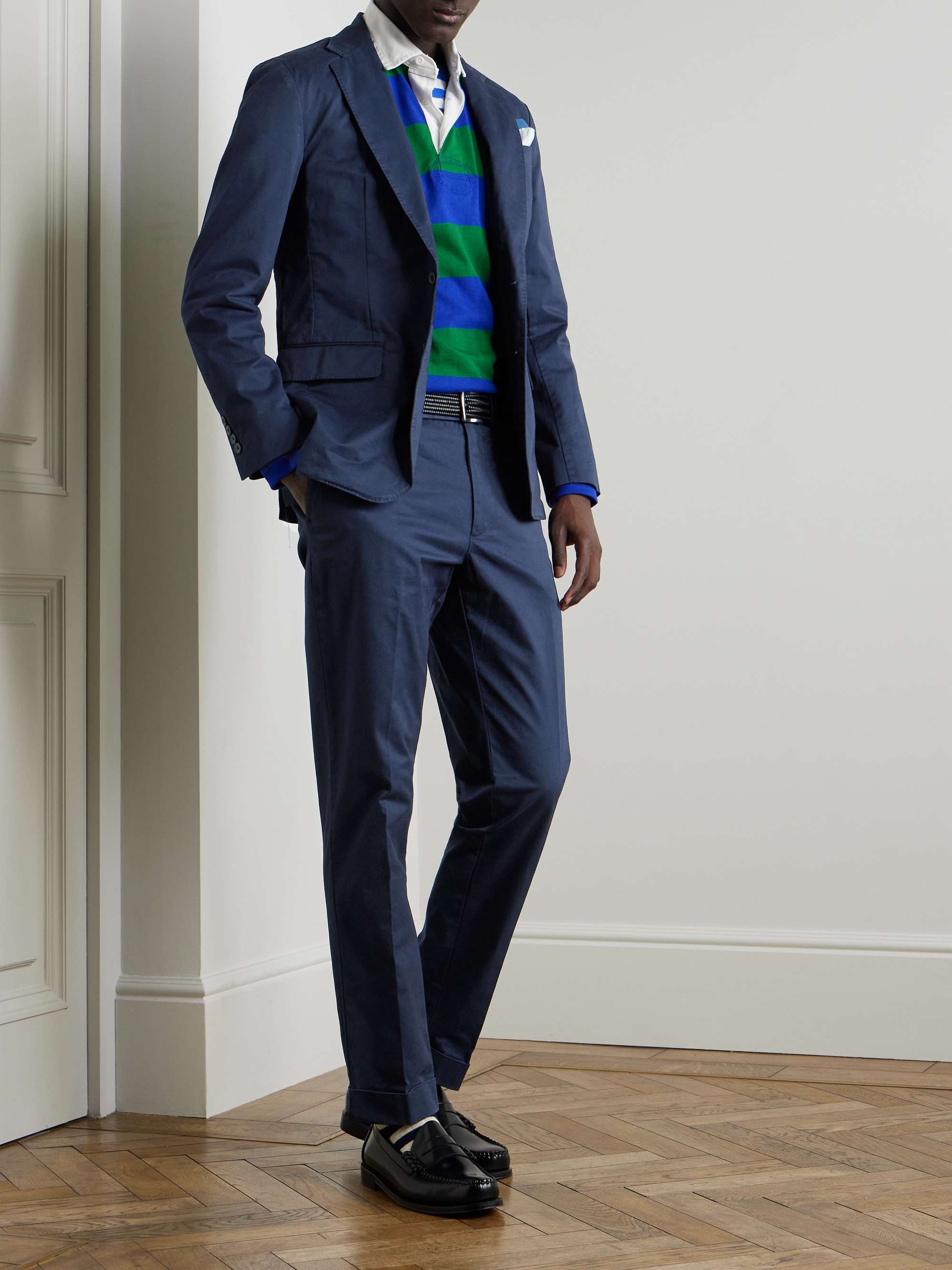 Chester Straight-Leg Cotton-Blend Twill Suit Trousers view
