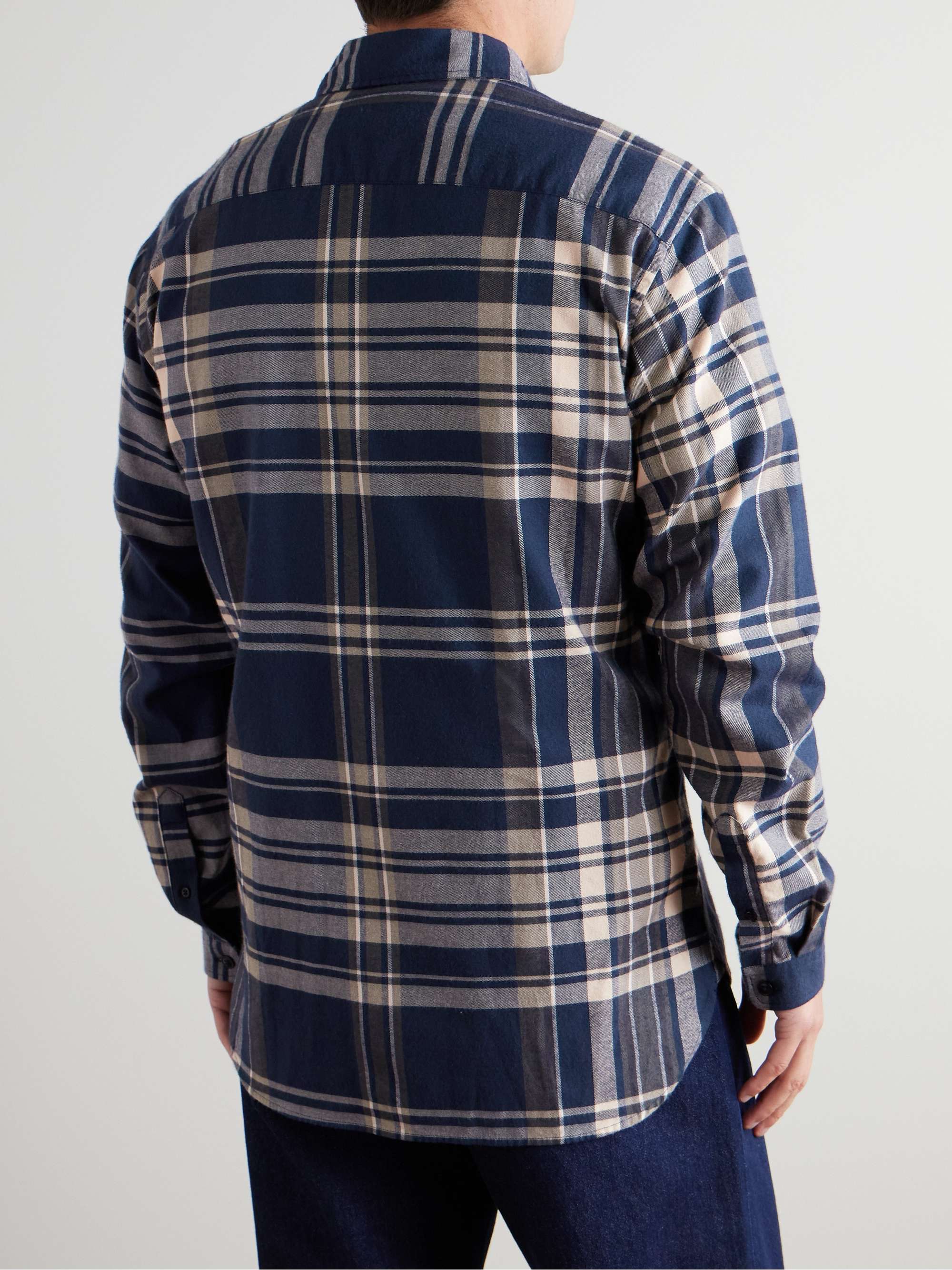 New York Special Checked Organic Cotton-Twill Shirt view