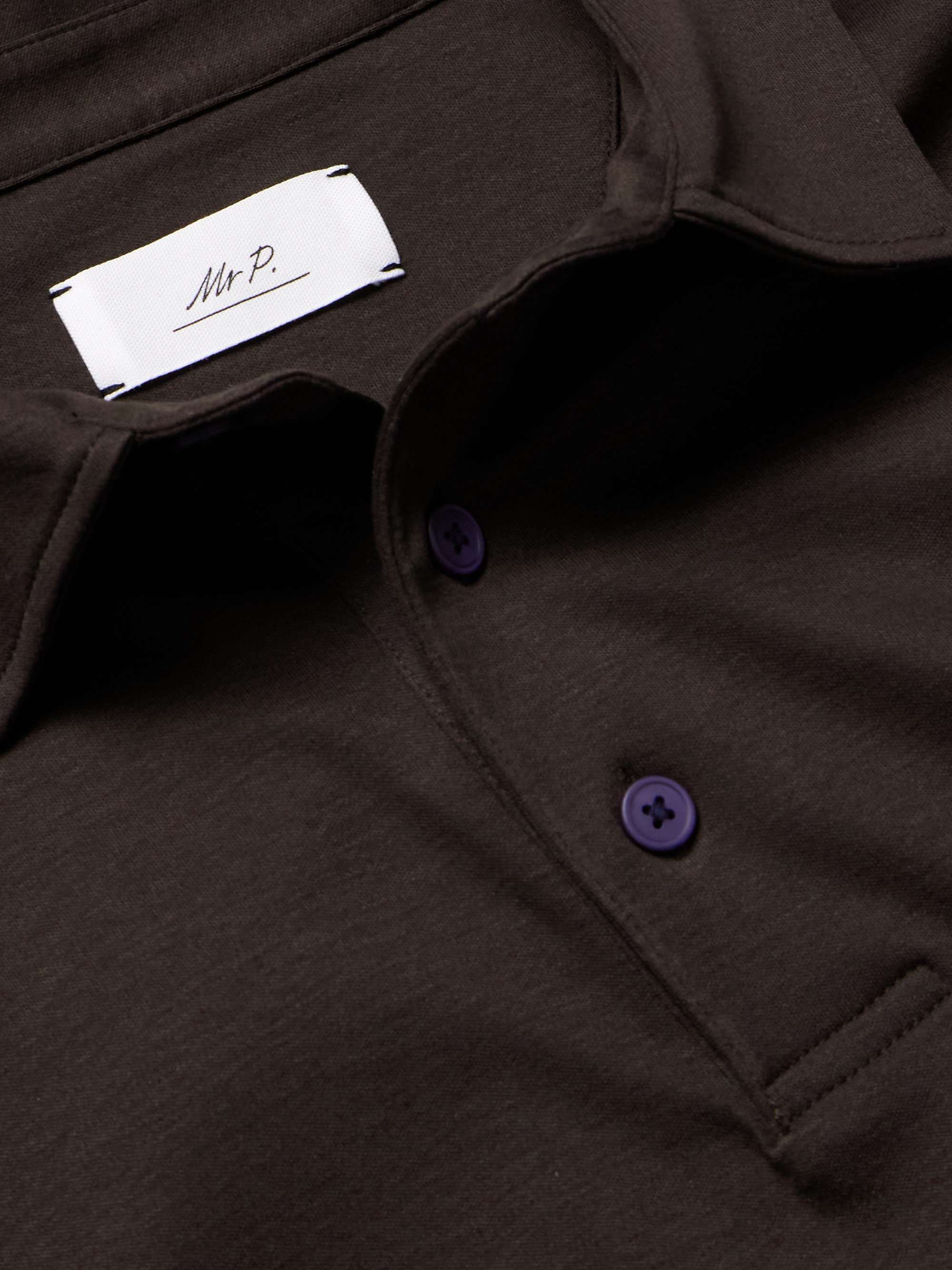 Mercerised Cotton-Jersey Polo Shirt view