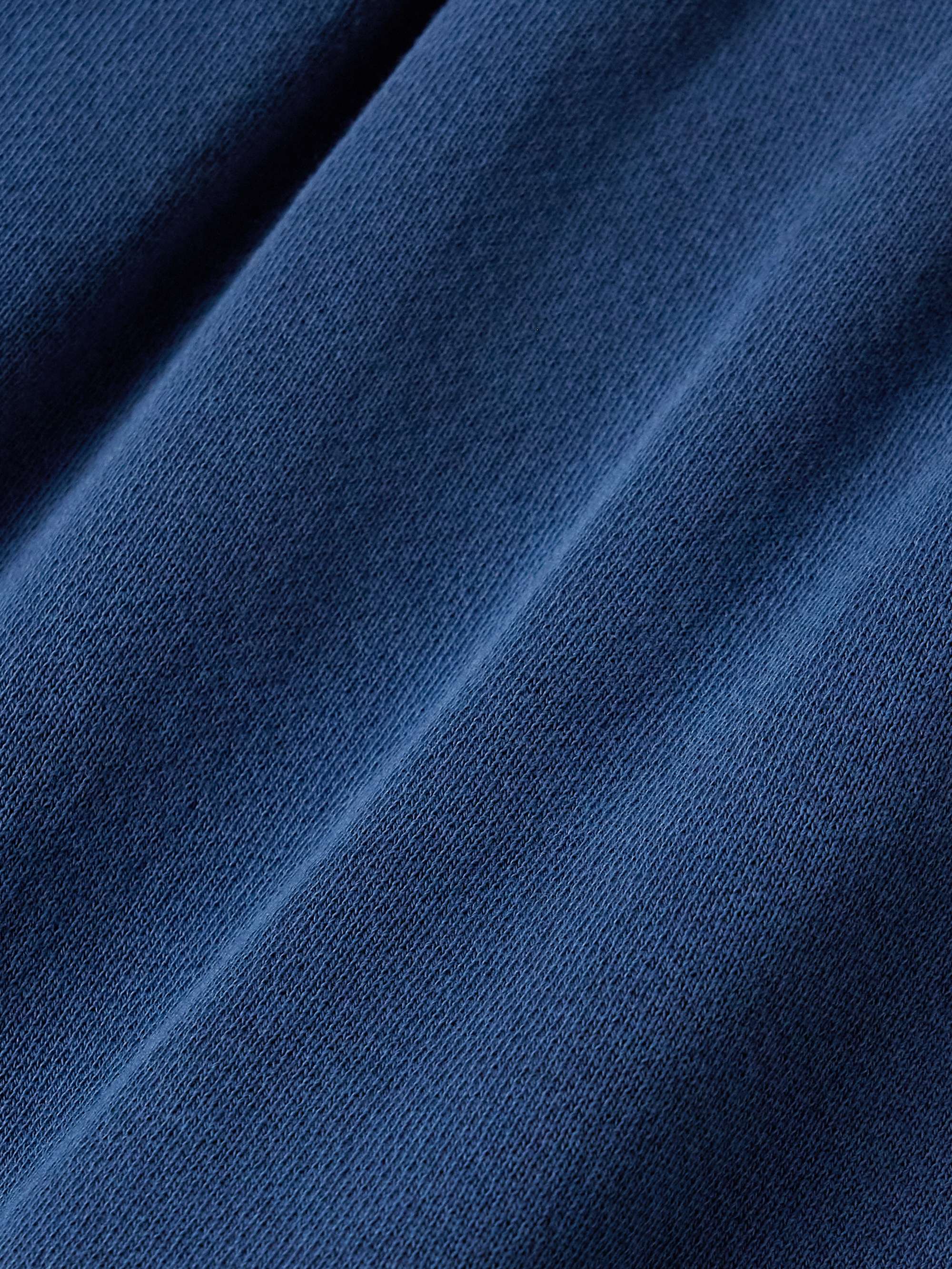 Straight-Leg Garment-Dyed Cotton-Jersey Sweatpants view