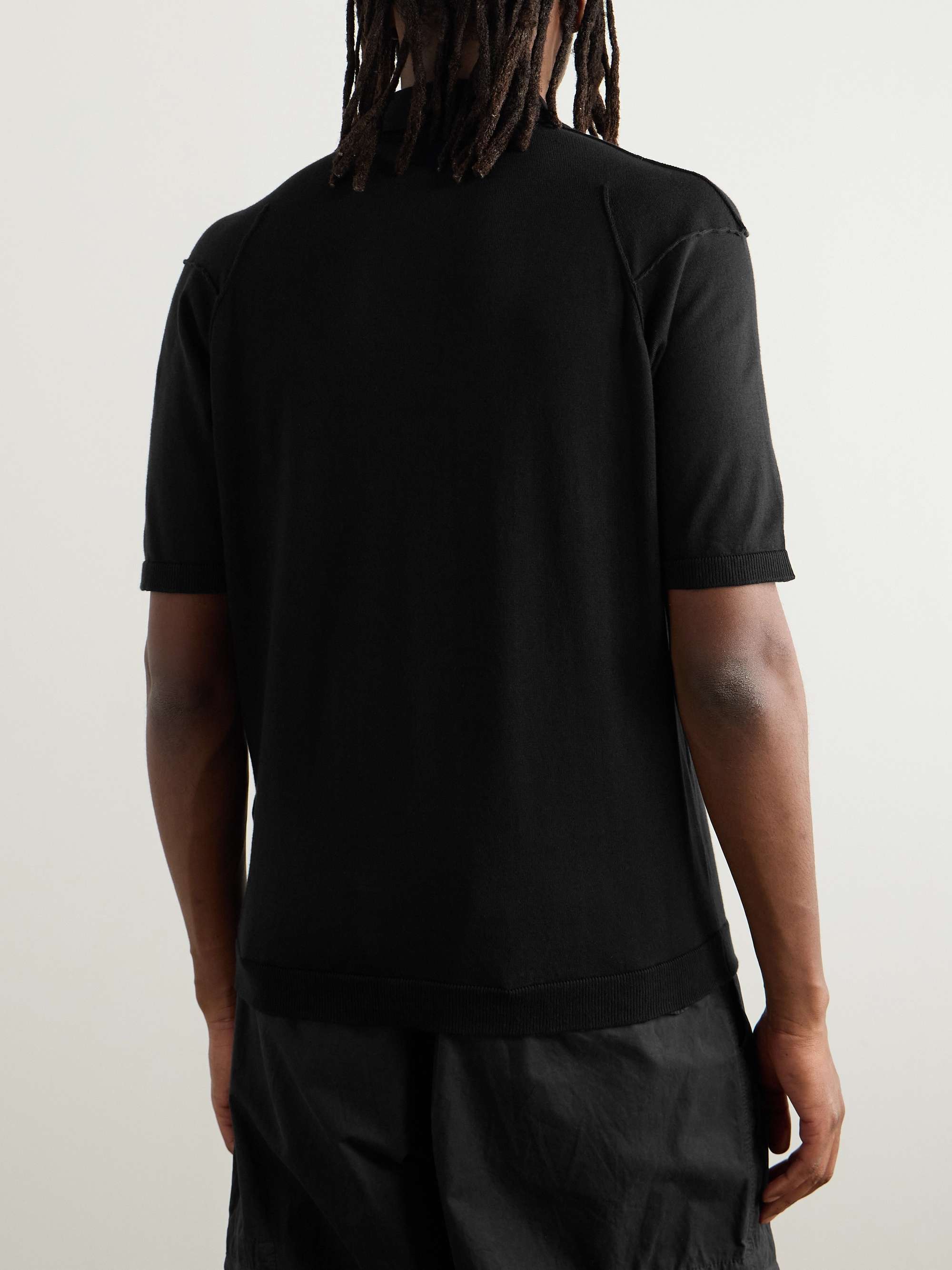 Logo-Appliquéd Sea Island Cotton Polo Shirt view