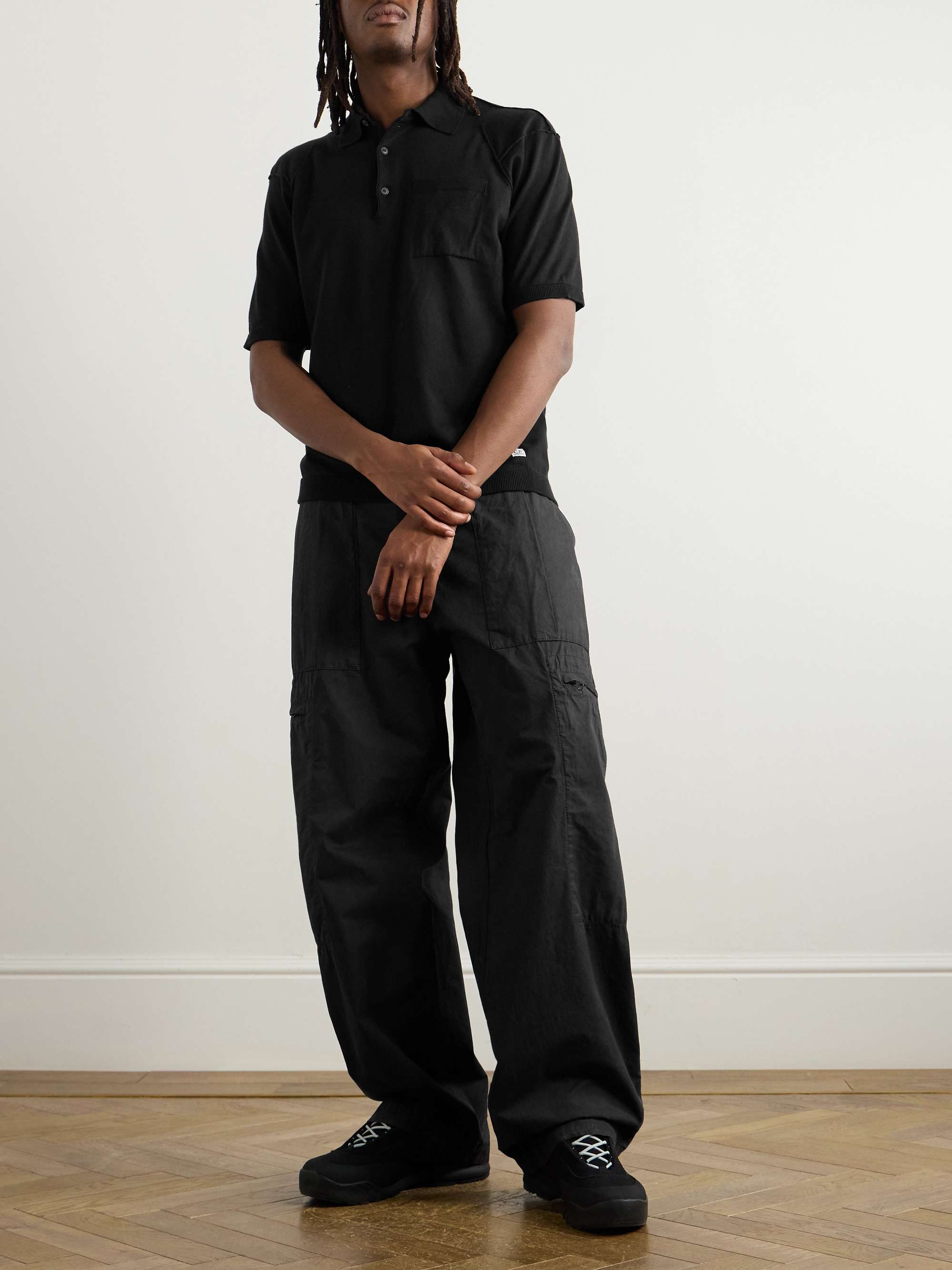 Logo-Appliquéd Sea Island Cotton Polo Shirt view