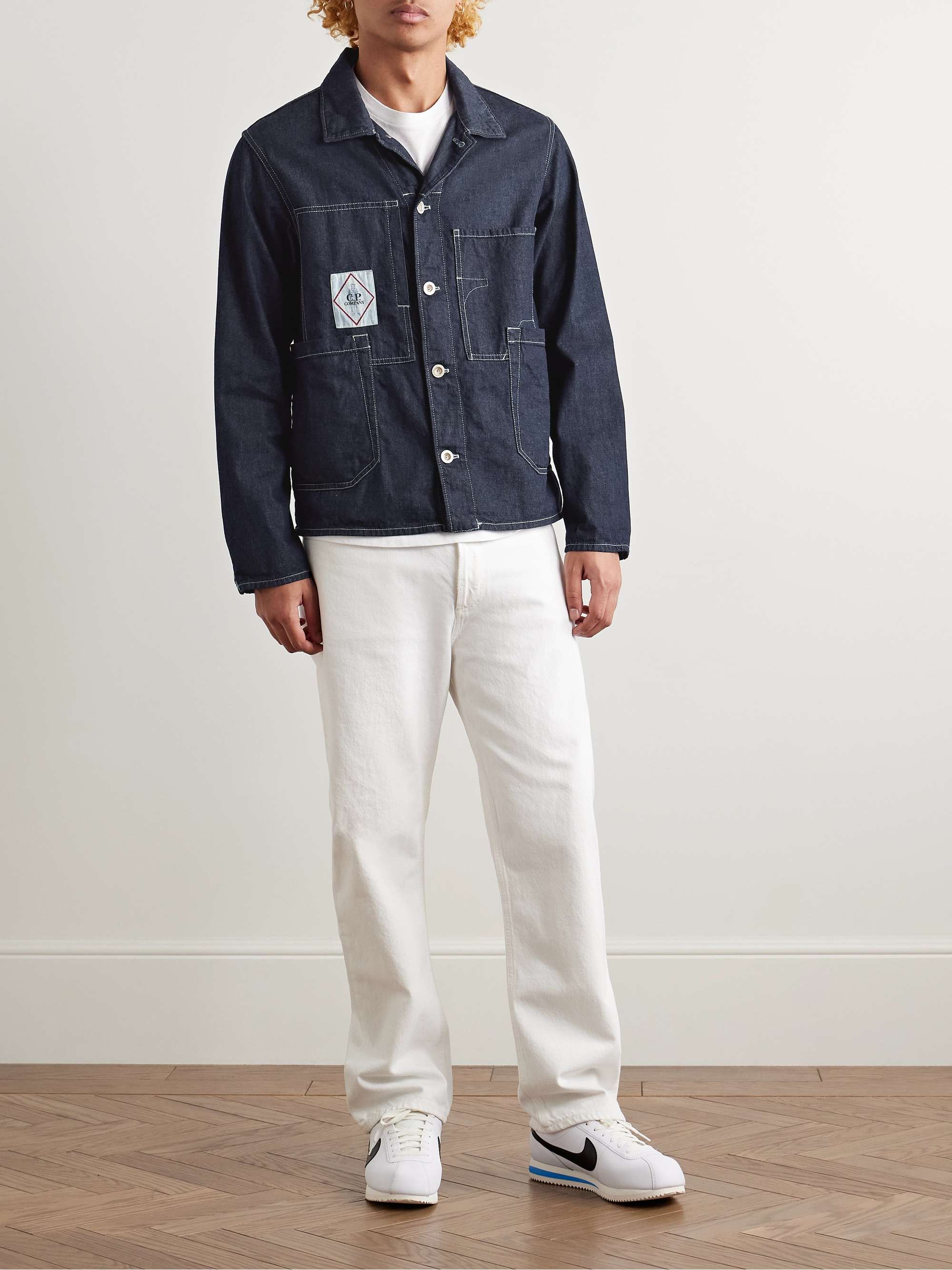 Logo-Appliquéd Denim Chore Jacket view