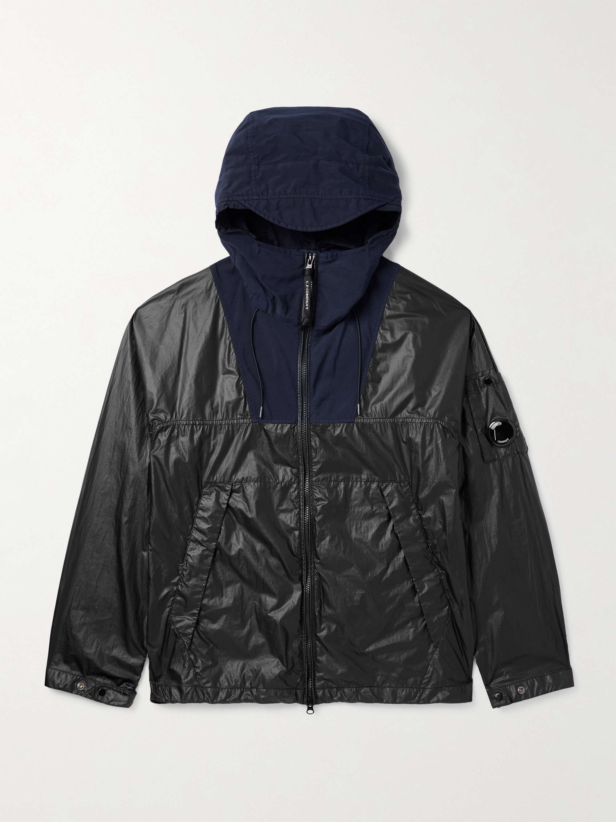 Logo-Appliquéd Twill-Trimmed CS II Shell Hooded Jacket view