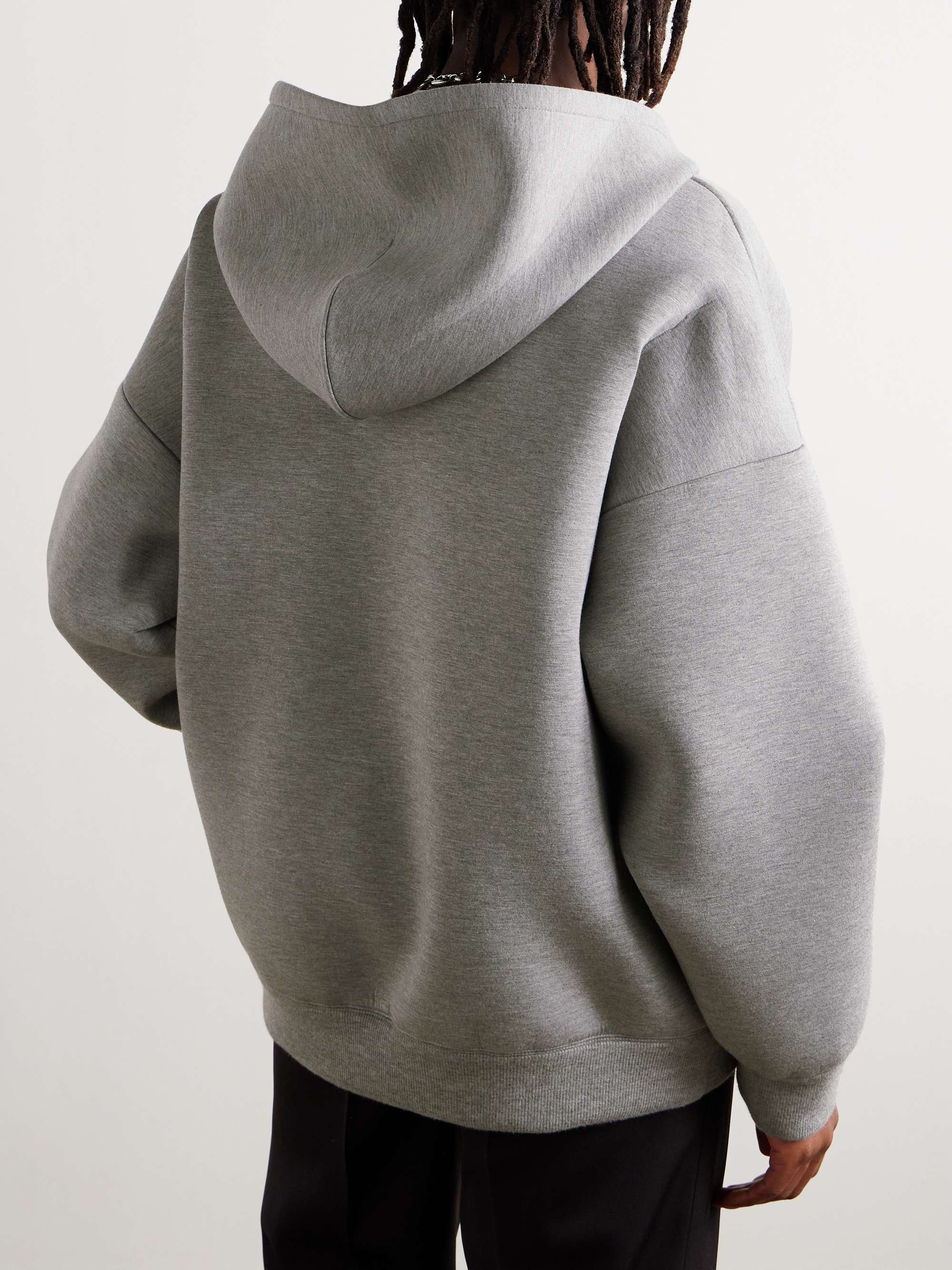 Logo-Appliquéd Jersey Zip-Up Hoodie view