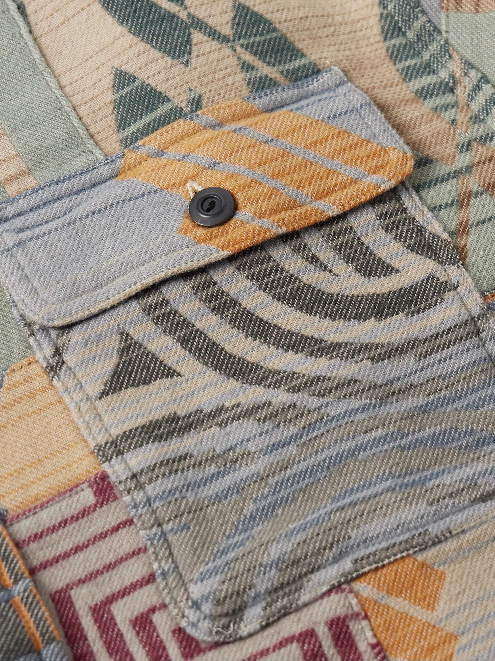 Matlock Patchwork Cotton-Jacquard Shirt view