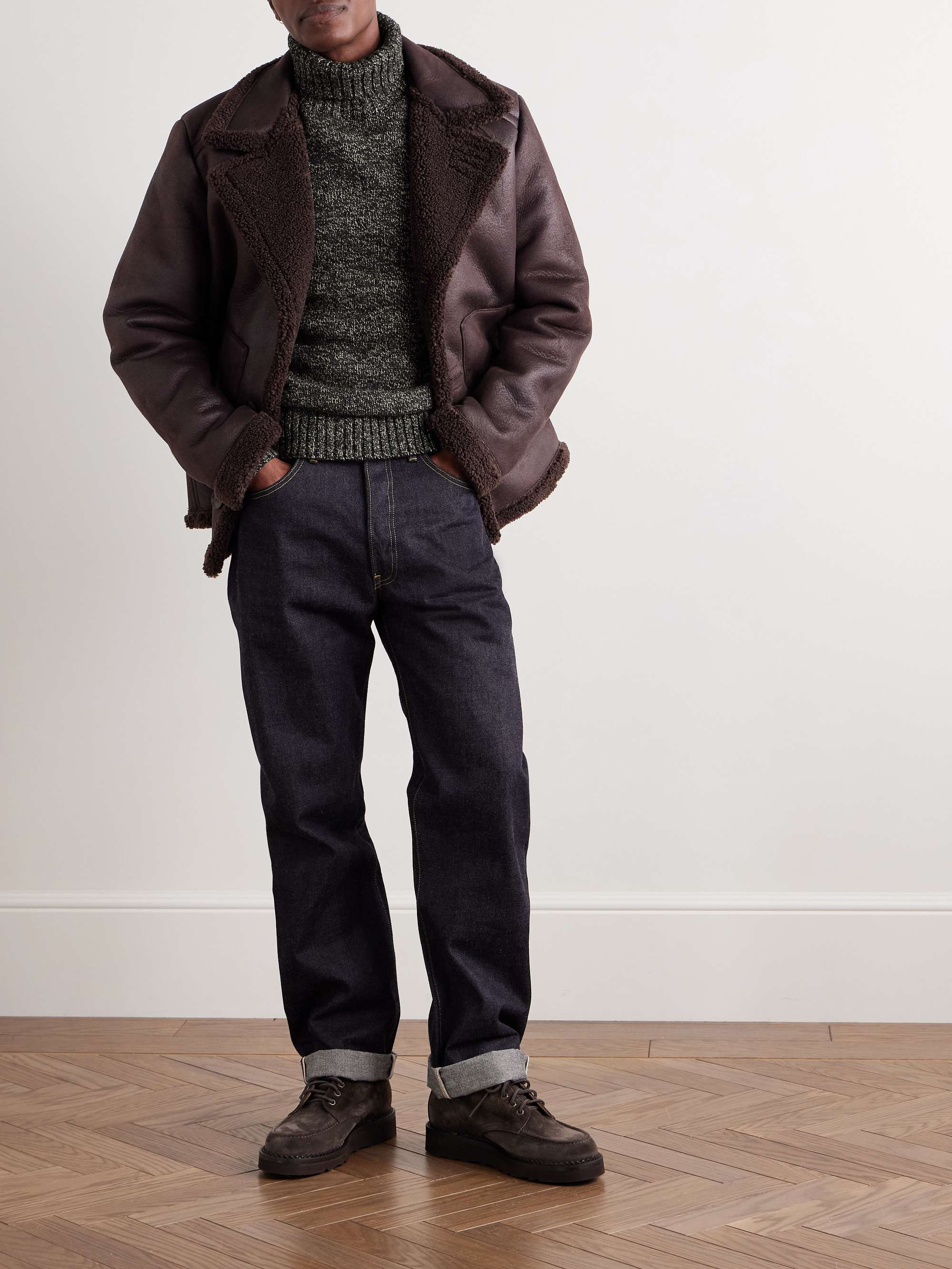 Wool, Cotton and Linen-Blend Rollneck Sweater view