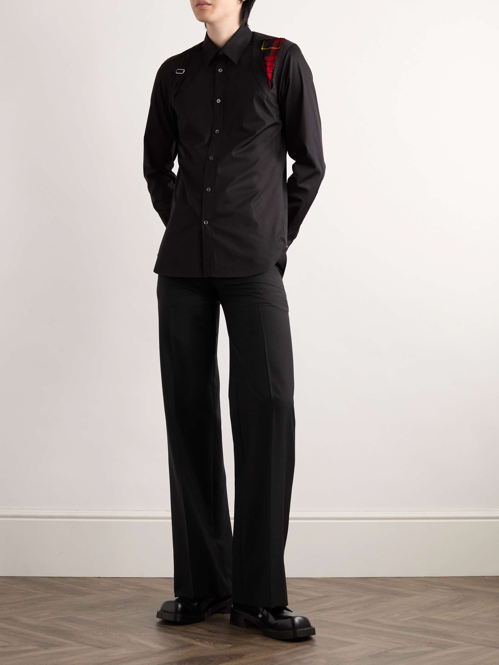 Straight-Leg Wool and Mohair-Blend Suit Trousers view