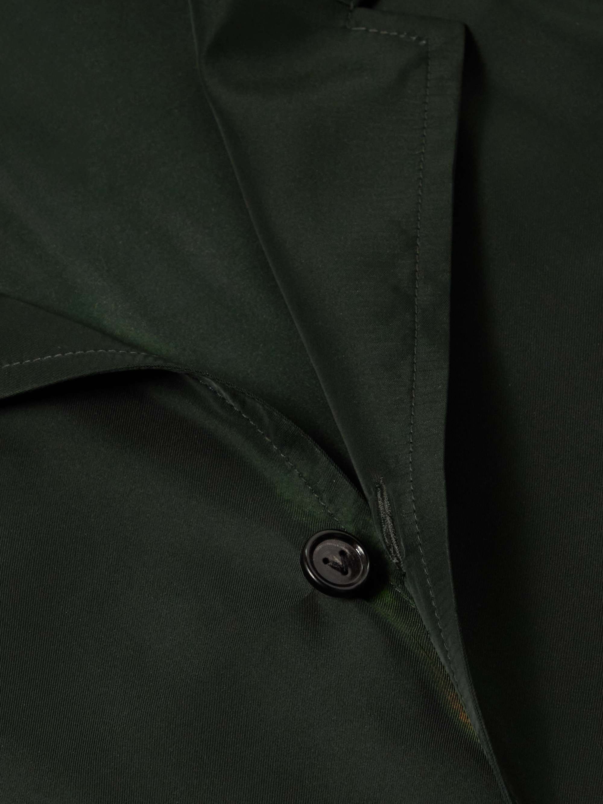 Camp-Collar Printed Twill Shirt view